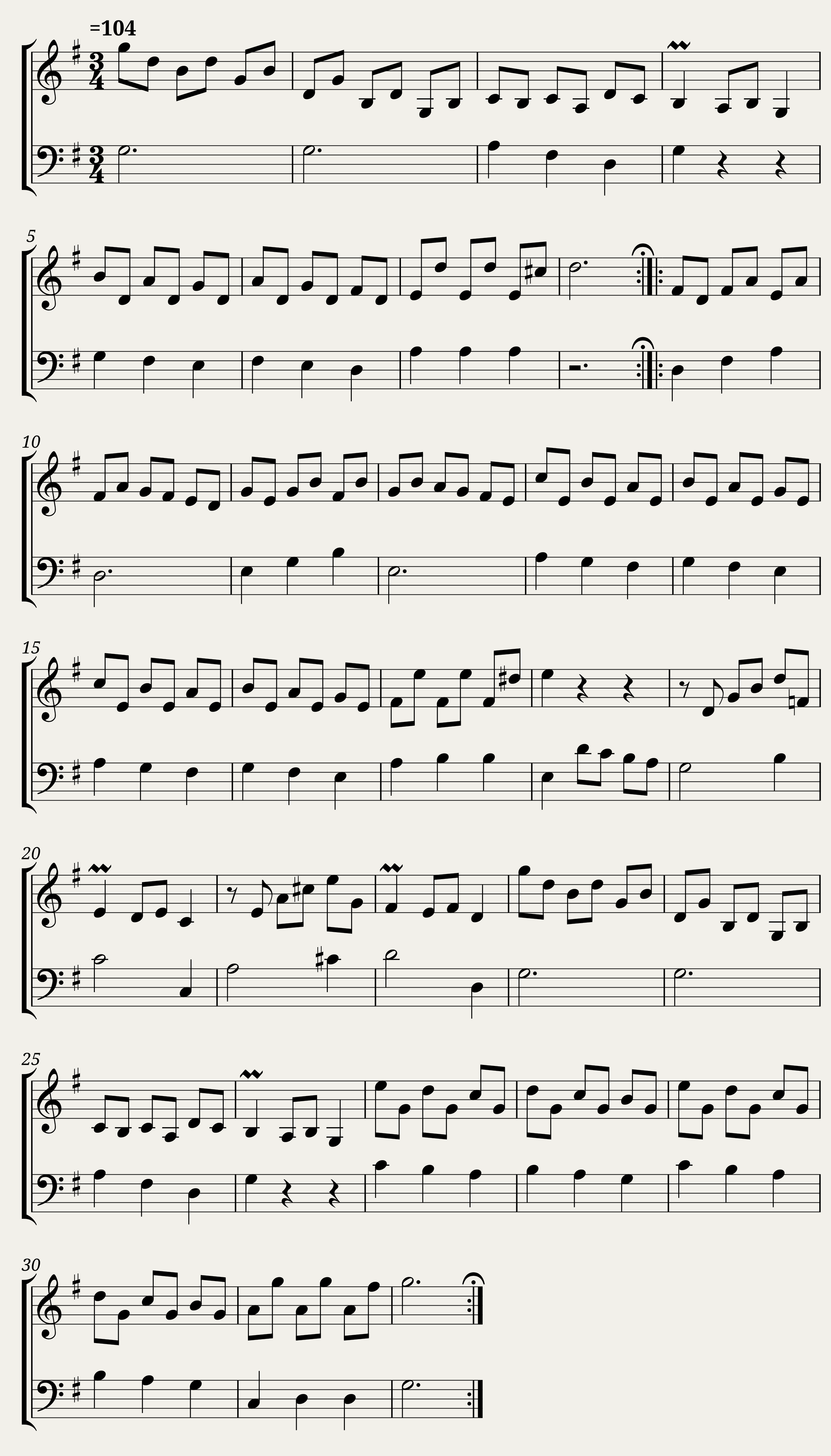 Menuet par Mr. Baustetter / Menuet Baustetter (HS.dGJ.180)