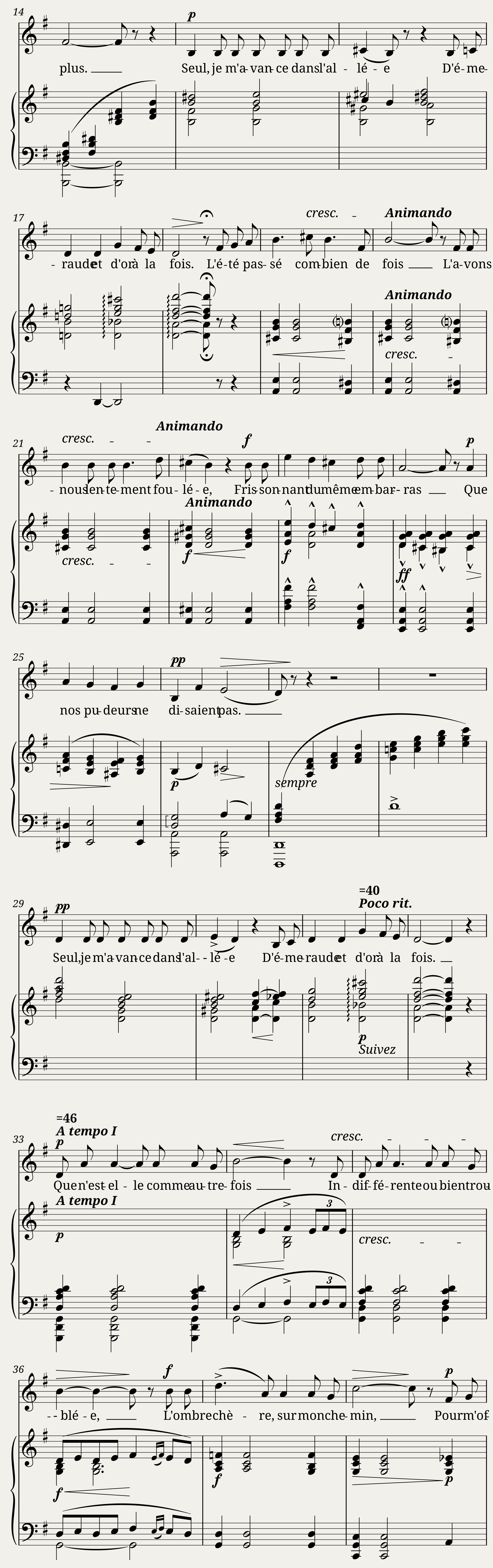Chaminade Cécile - L'allée d'émeraude et d'or — 2/3