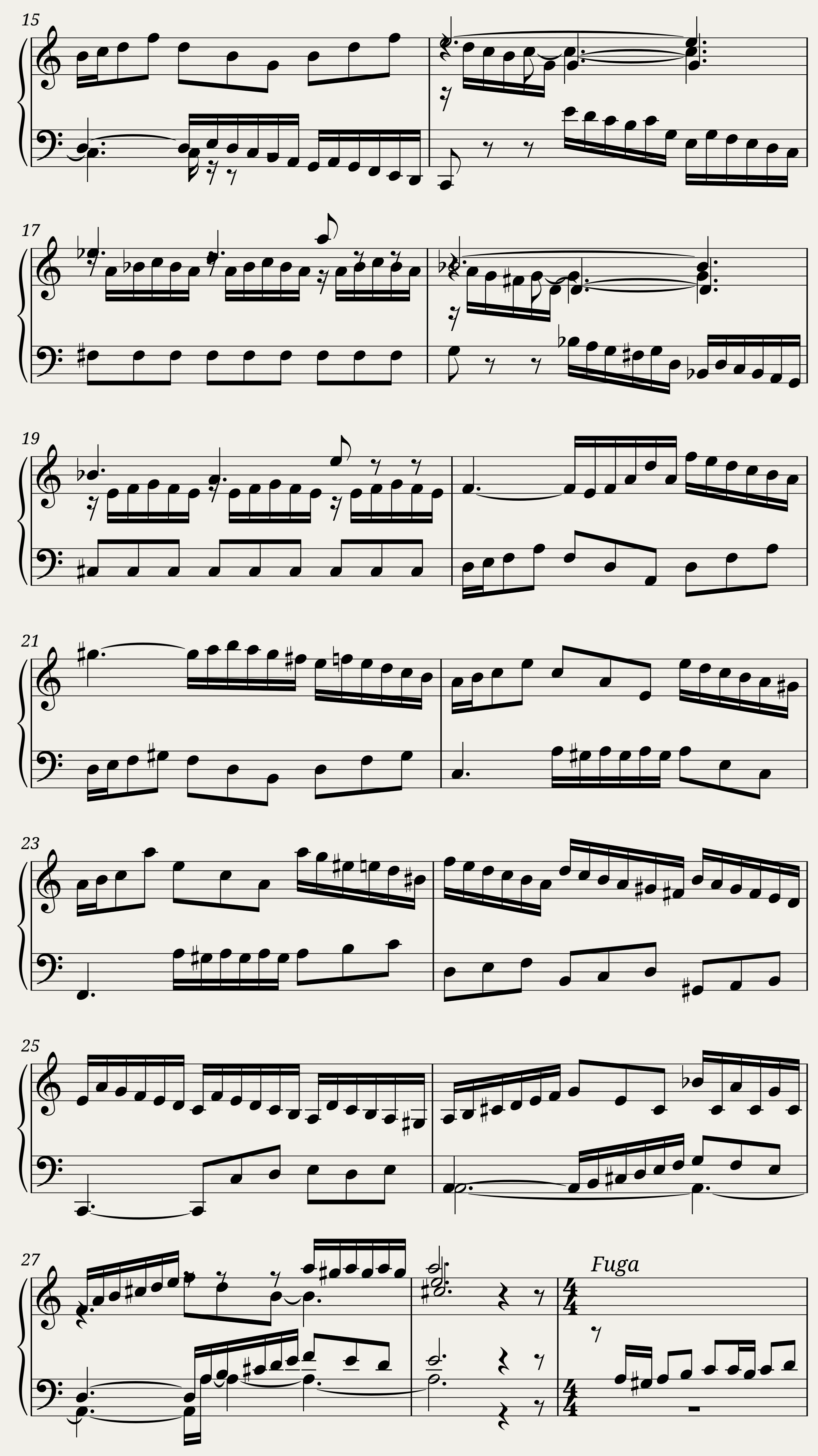 BWV 865: The Well-tempered Clavier Book I - XX (A = 415 Hz) - Harpsichord sound — 2/6