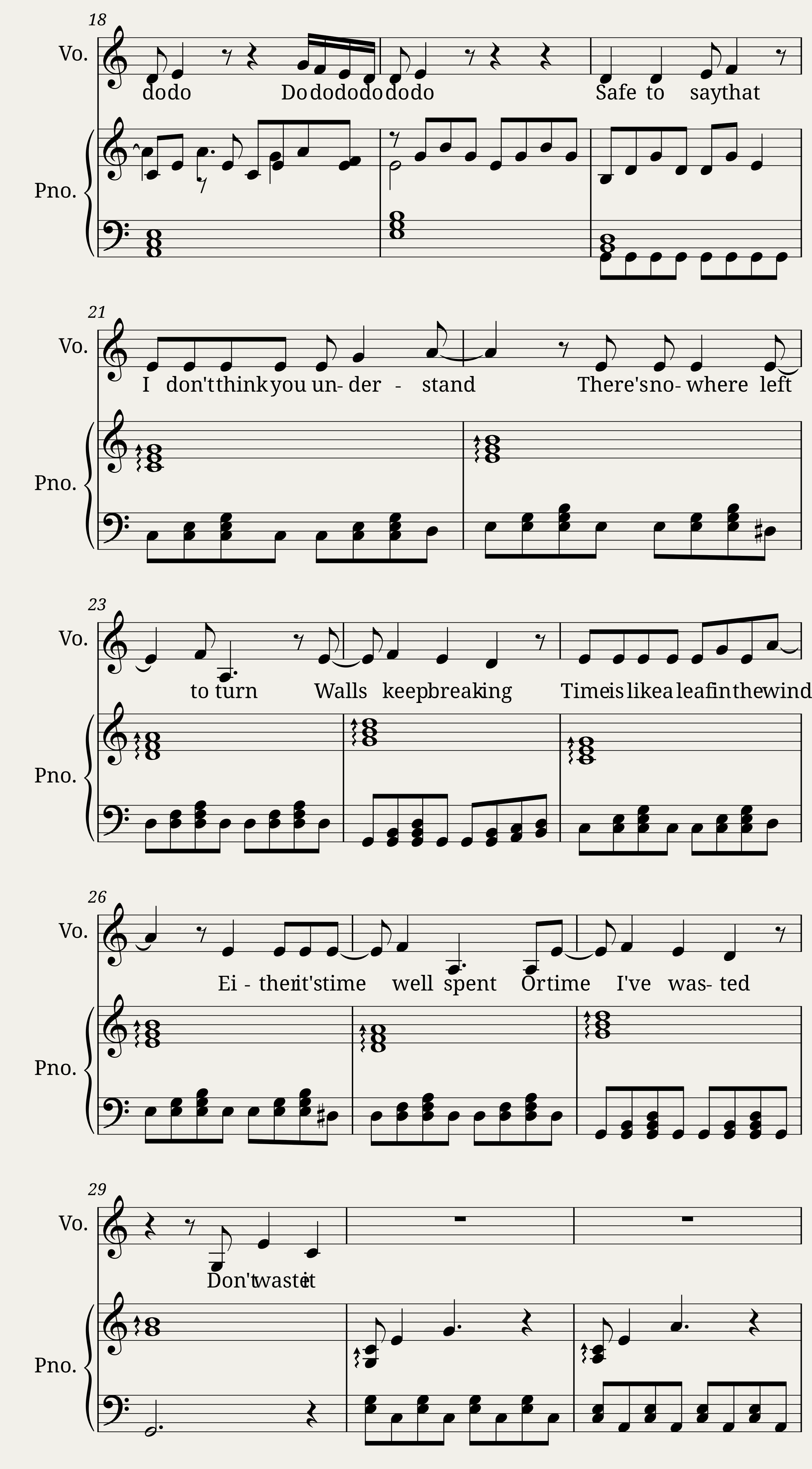 Telescope (Cage the Elephant) for Piano/Vocal — 2/6