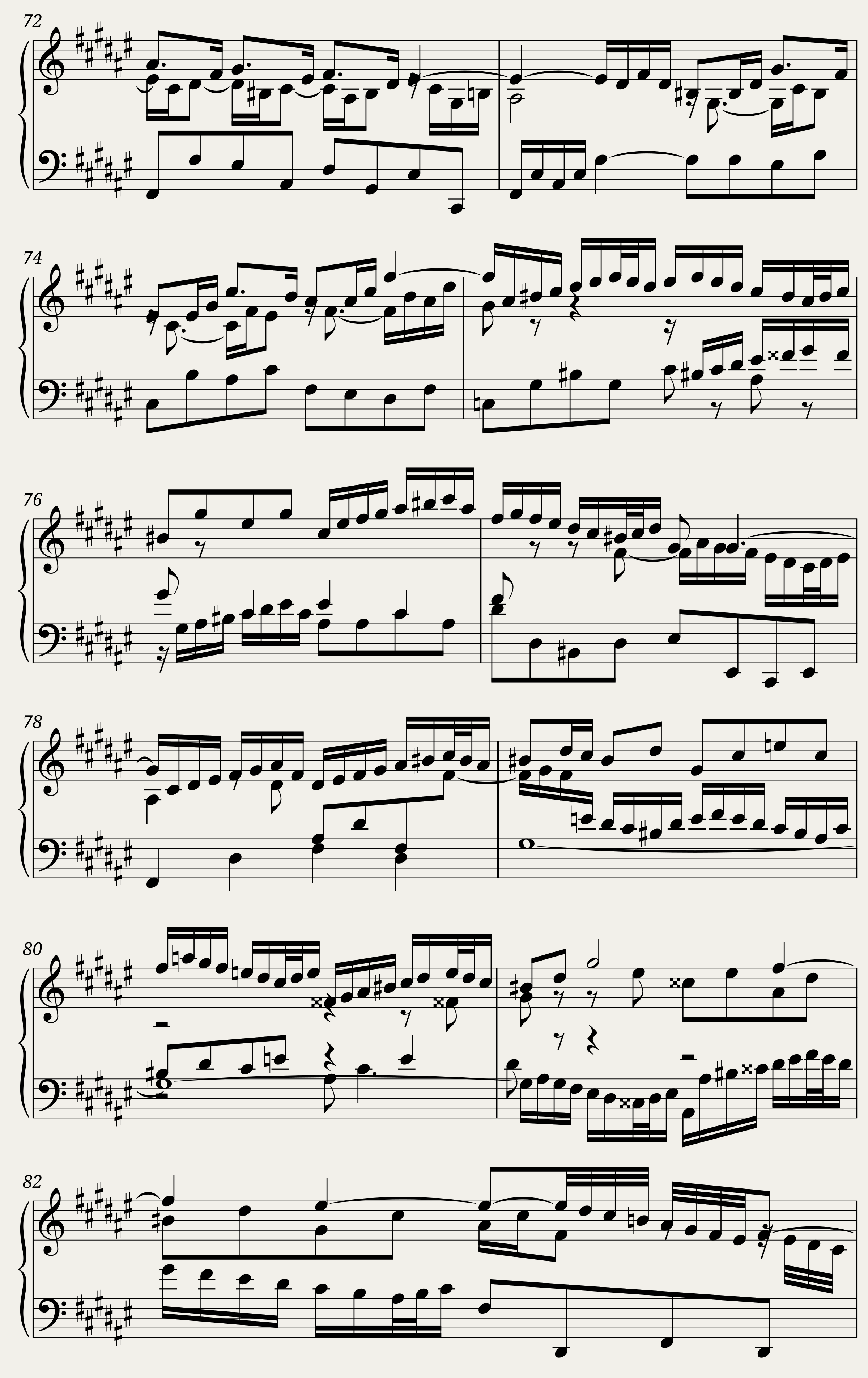 BWV 867: The Well-tempered Clavier Book I - XXII (A = 415 Hz) — 5/5