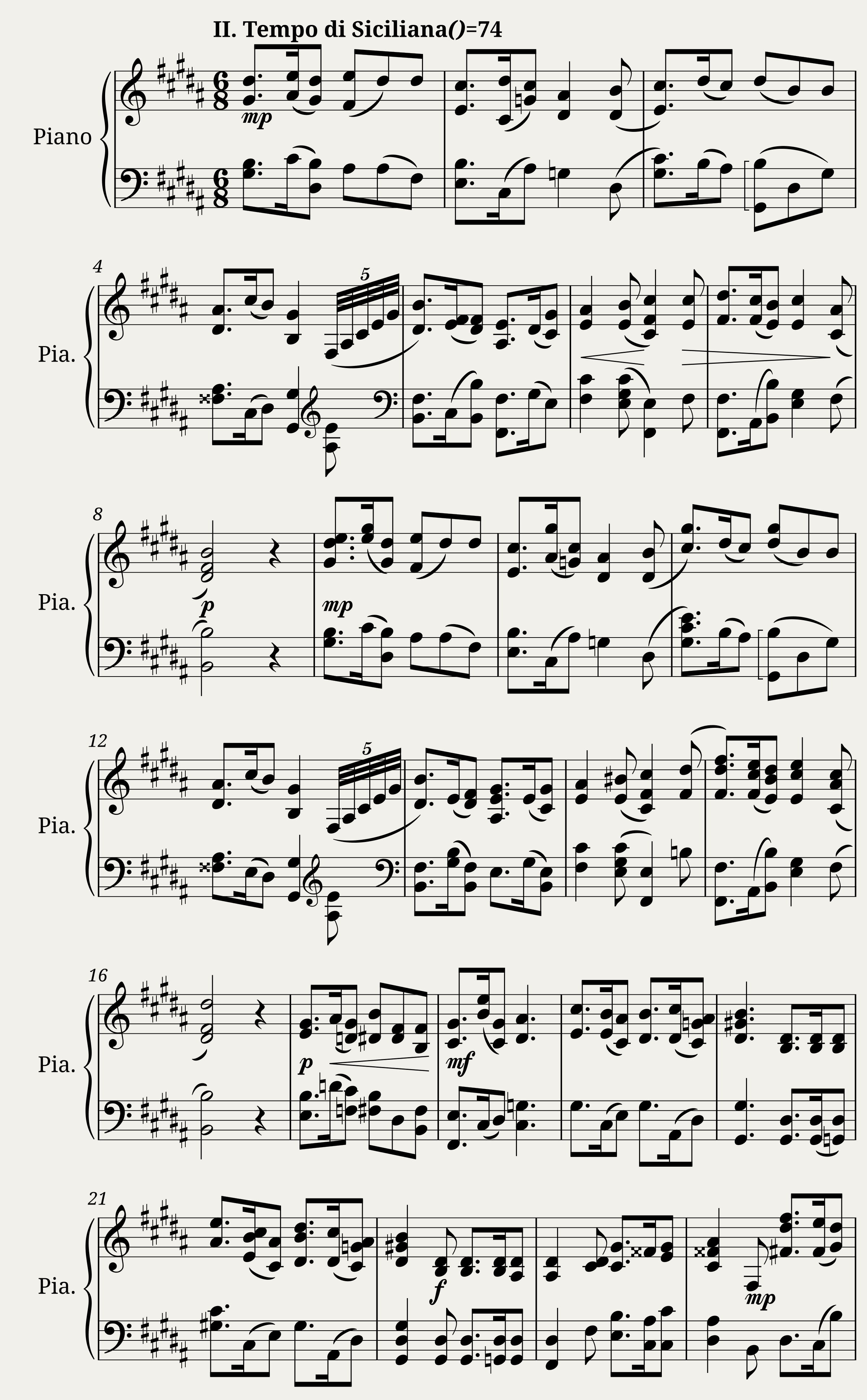 Piano sonata n4 in G-sharp minor by Dominique Picard - 2nd mv — 1/3