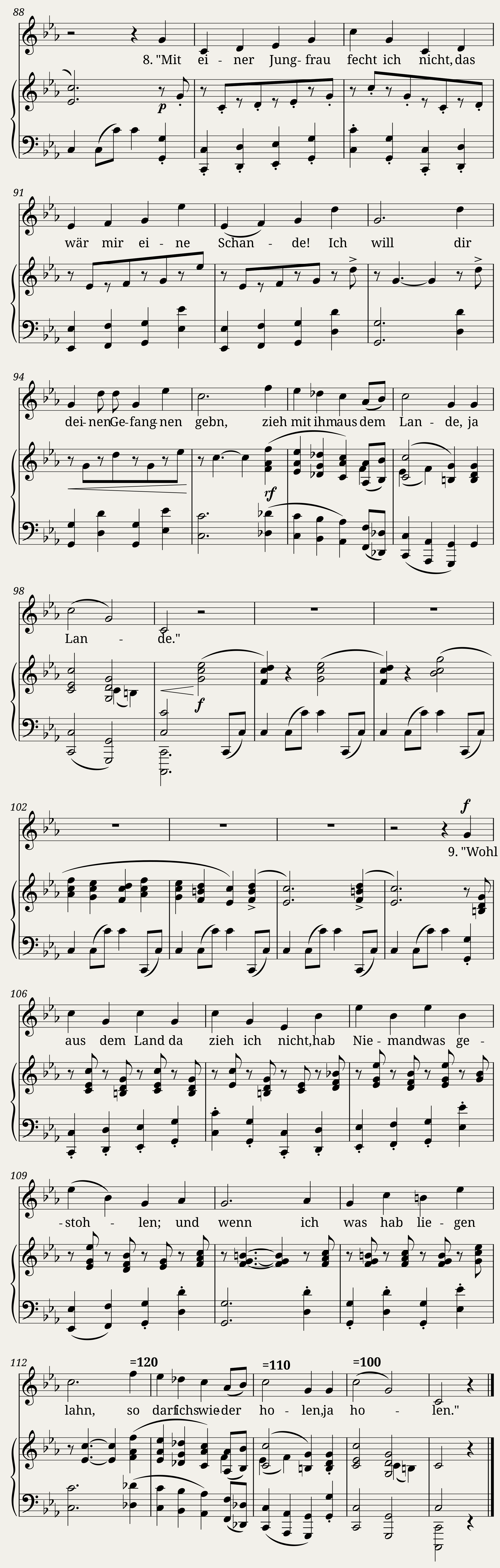 Brahms Johannes - 4 Songs Op.43 No.4 - Das Lied vom Herrn von Falkenstein — 4/4