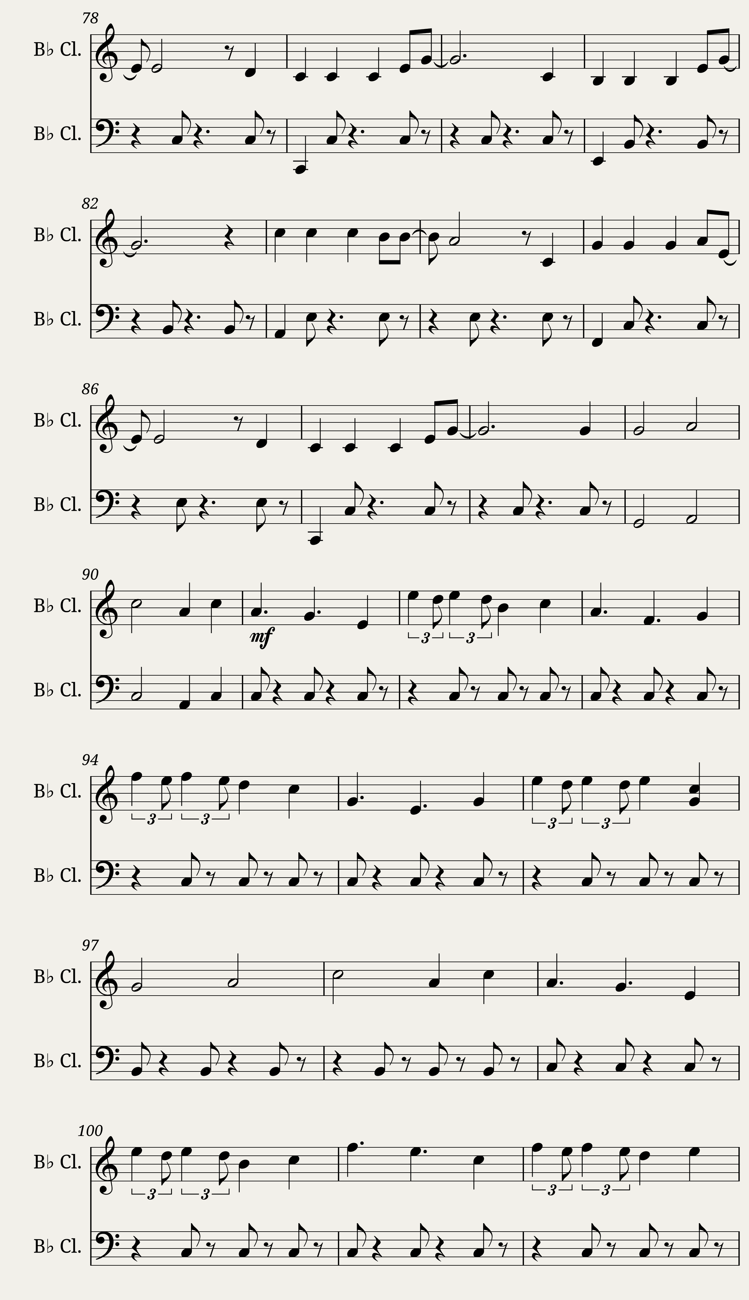 3017781 Alan Walker Alone Clarinet Bb — 4/5