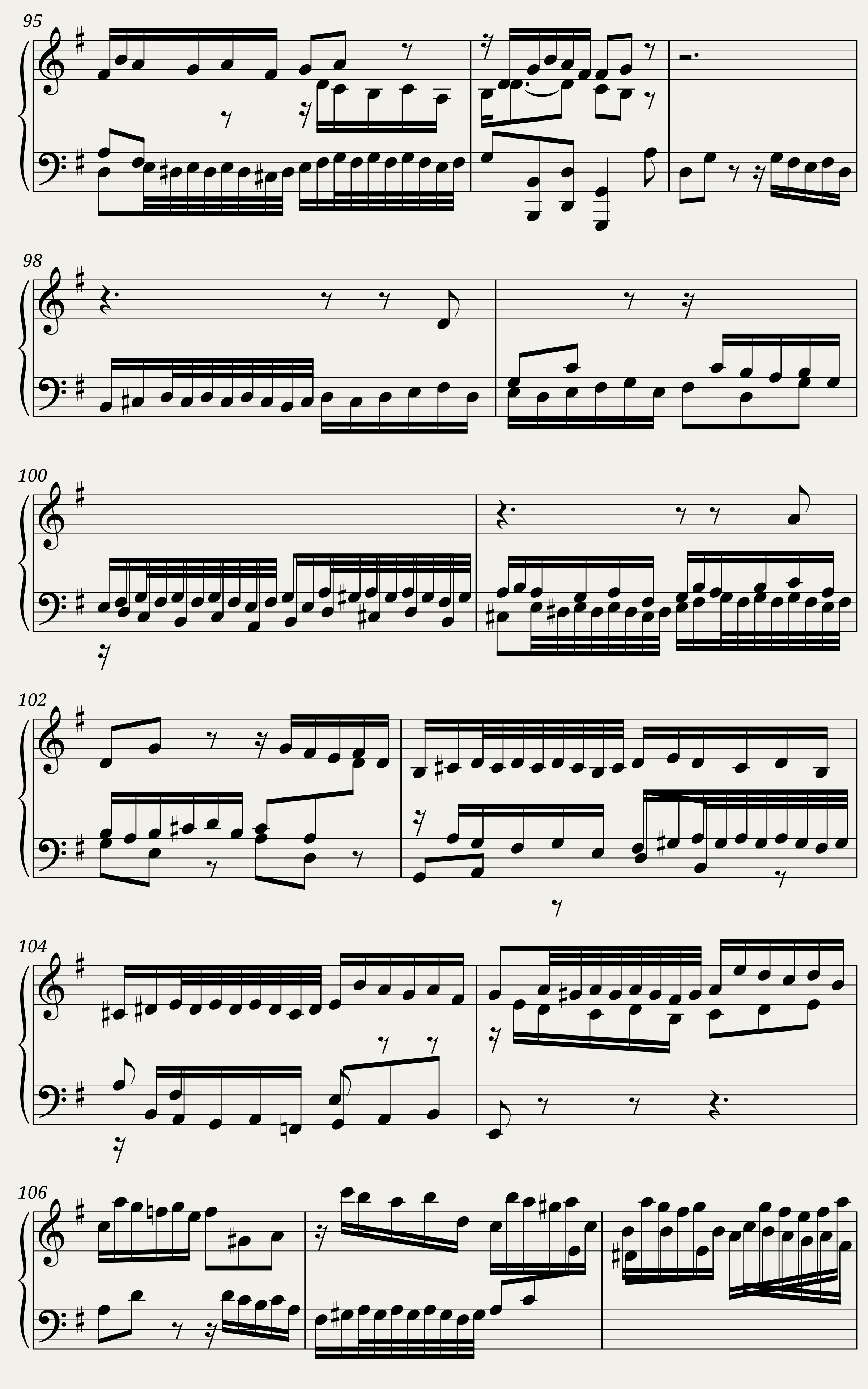 BWV 829 Partita V Gigue — 5/6