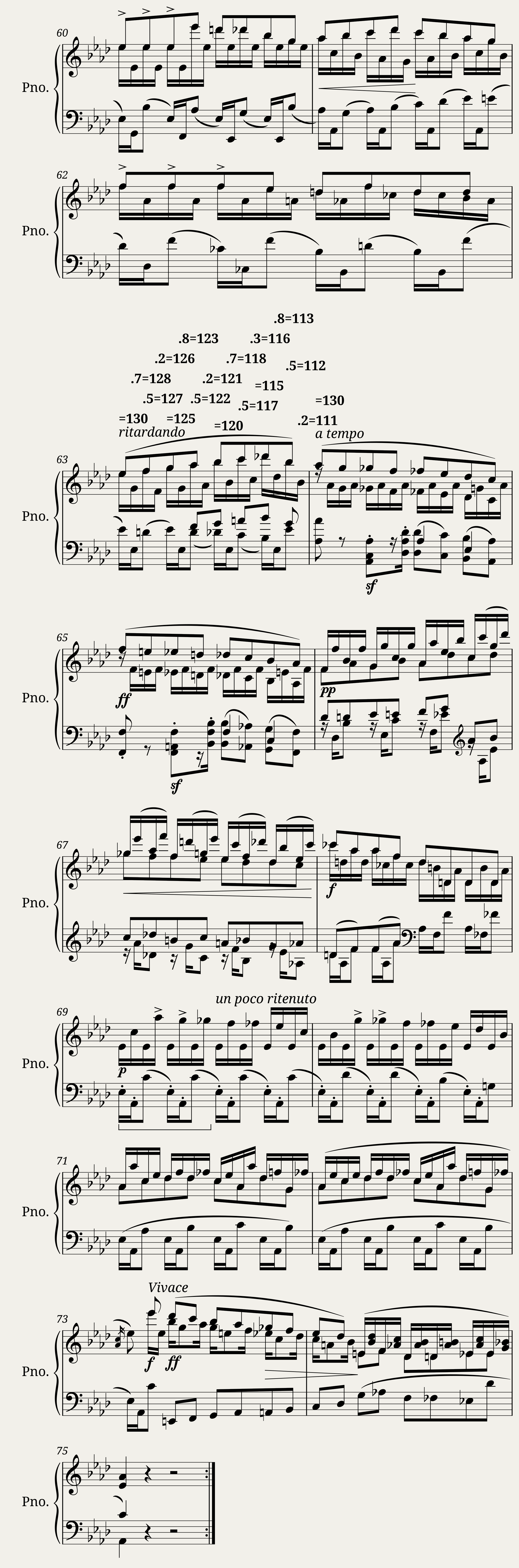 Concert Étude after Paganini's 12th Caprice - R. Schumann Op. 10 No. 1 — 5/5