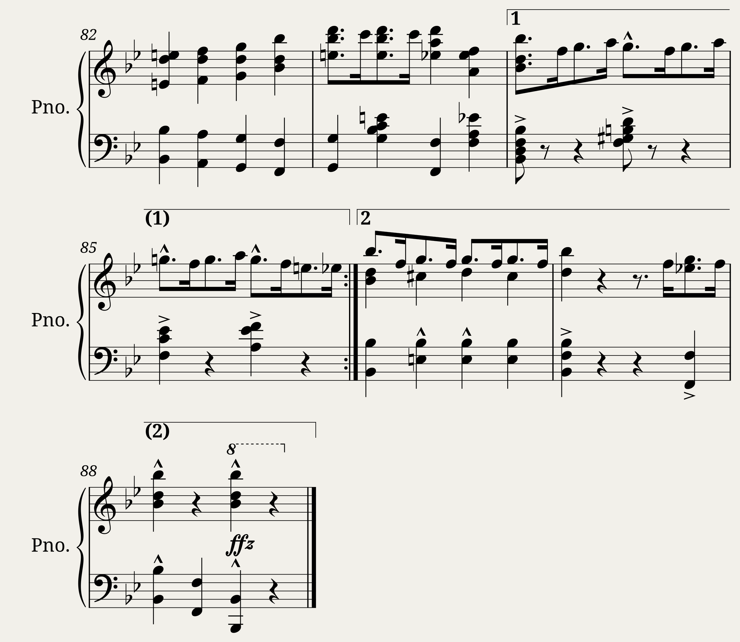 Breakin' the Piano — 4/4