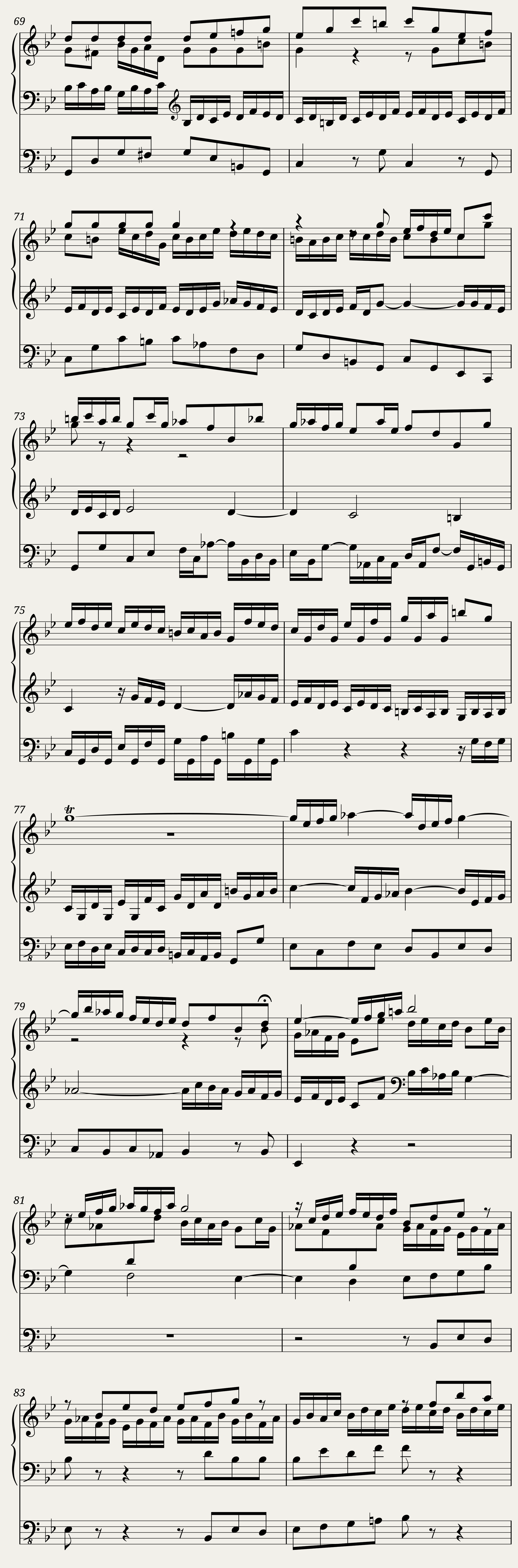 Fugue in G Minor 'The Great BWV 542 2 - Johann Sebastian Bach — 6/8