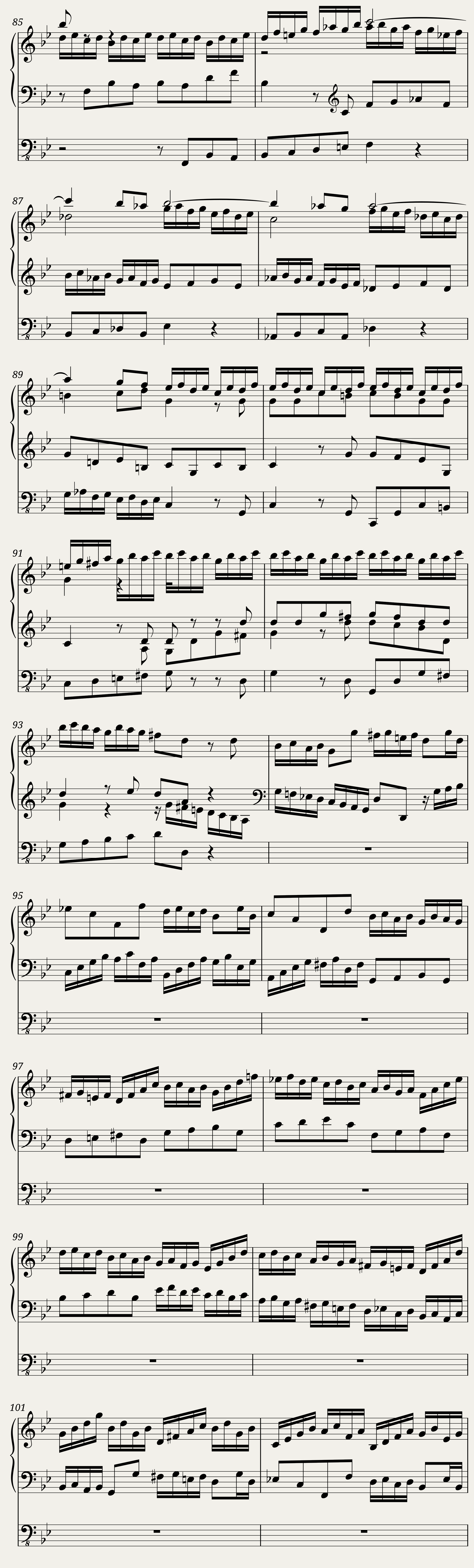 Fugue in G Minor 'The Great BWV 542 2 - Johann Sebastian Bach — 7/8