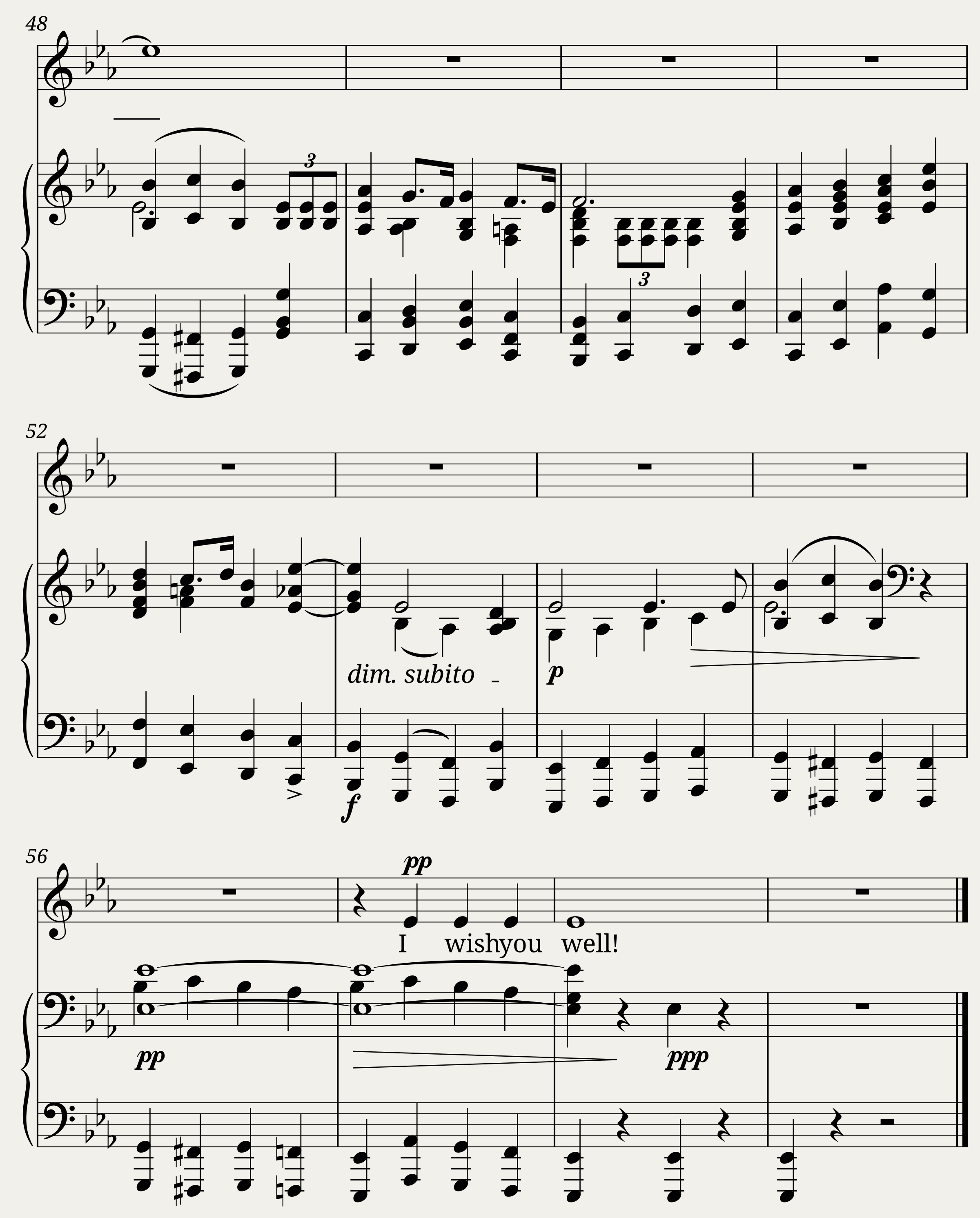 Somervell Arthur - A Shropshire Lad No.5 - The Street sounds to the Soldiers Tread — 3/3