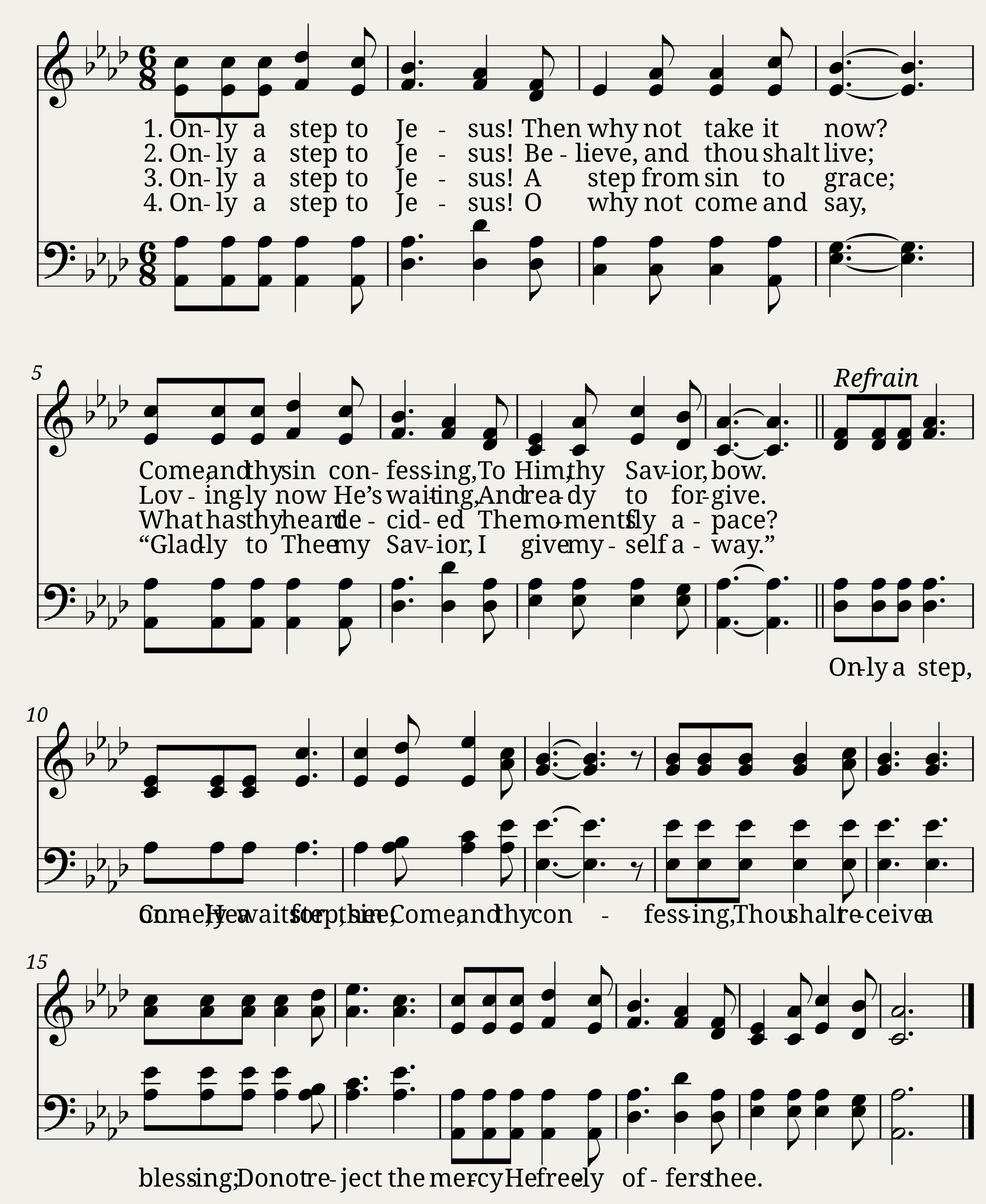 Only a step to Jesus - W. Howard Doane