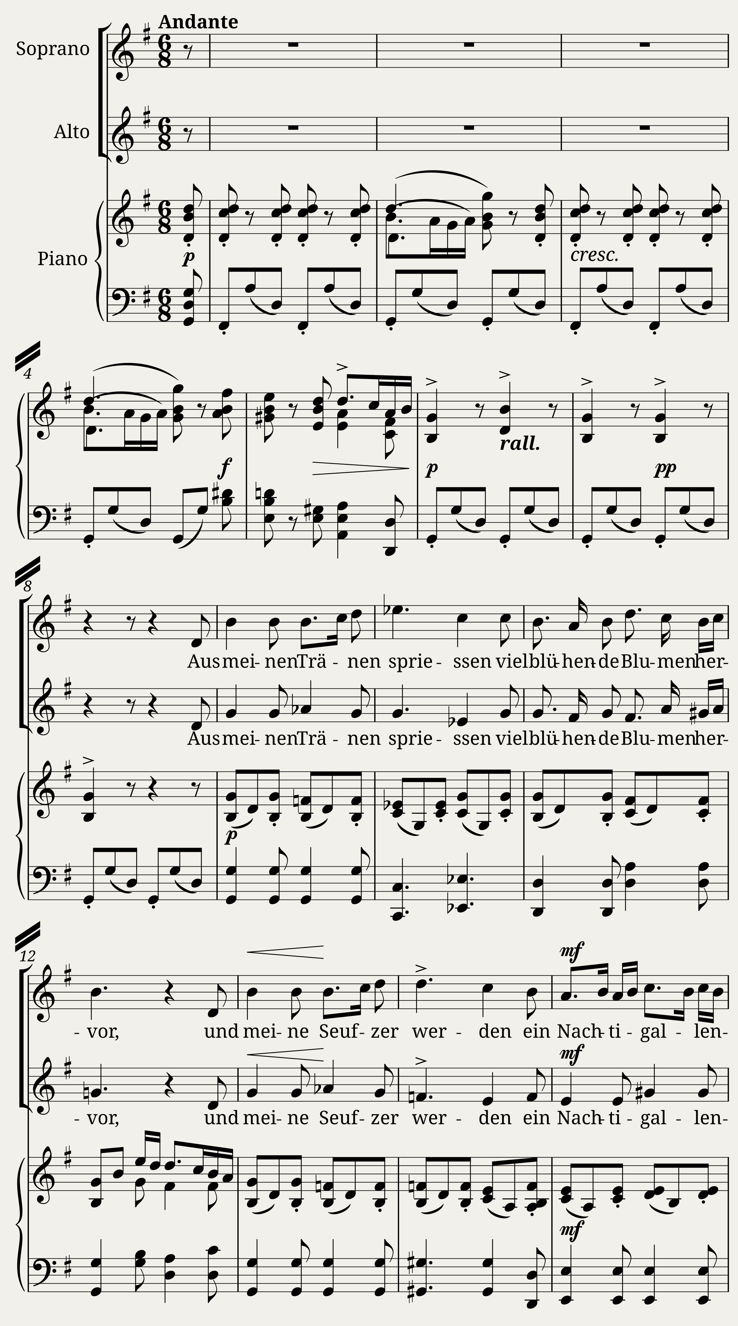 Das Lied der Nachtigall — 1/5
