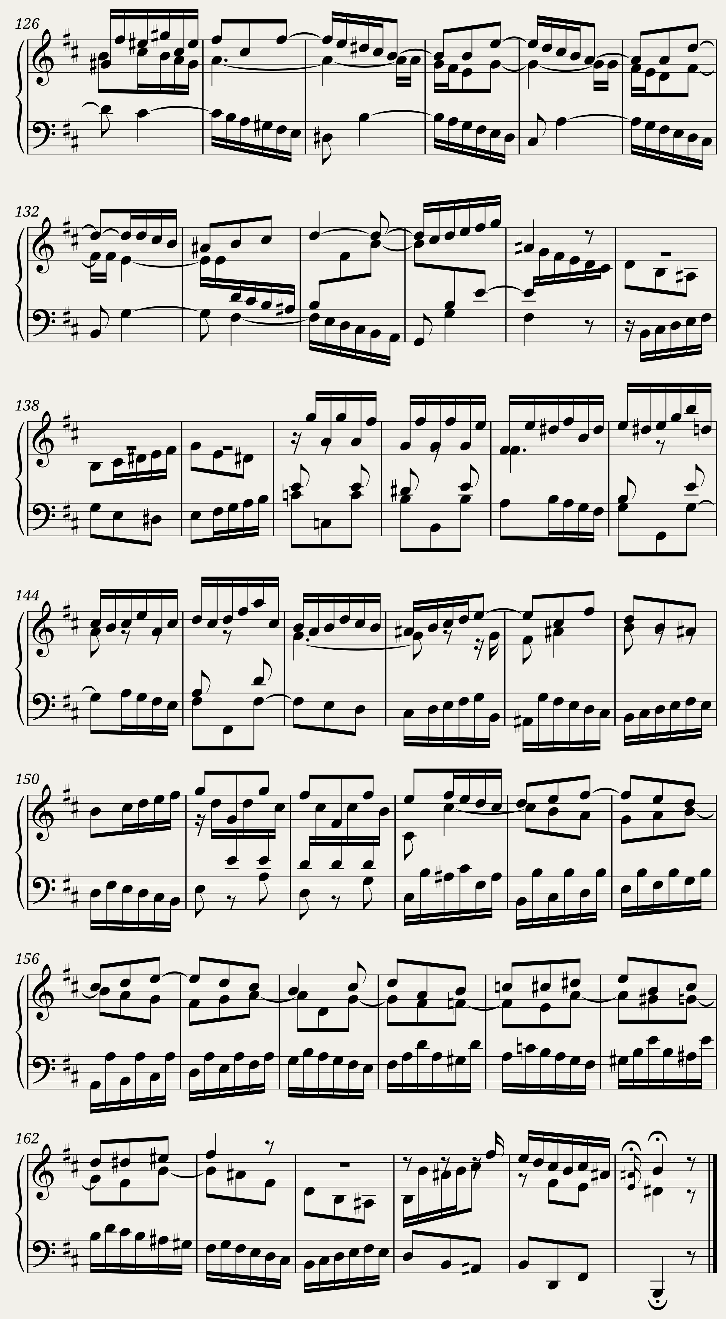 BWV 893: The Well-tempered Clavier Book II - XXIV (A = 415 Hz) — 6/6