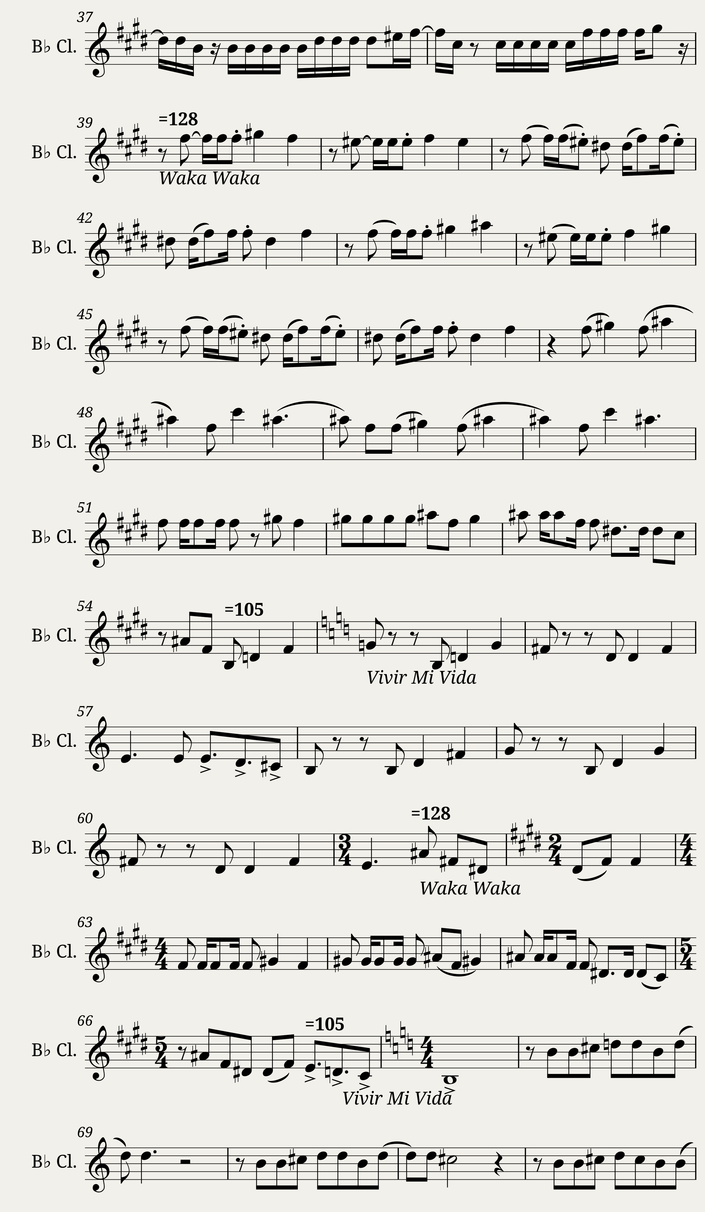 Spanish Clarinet — 2/3