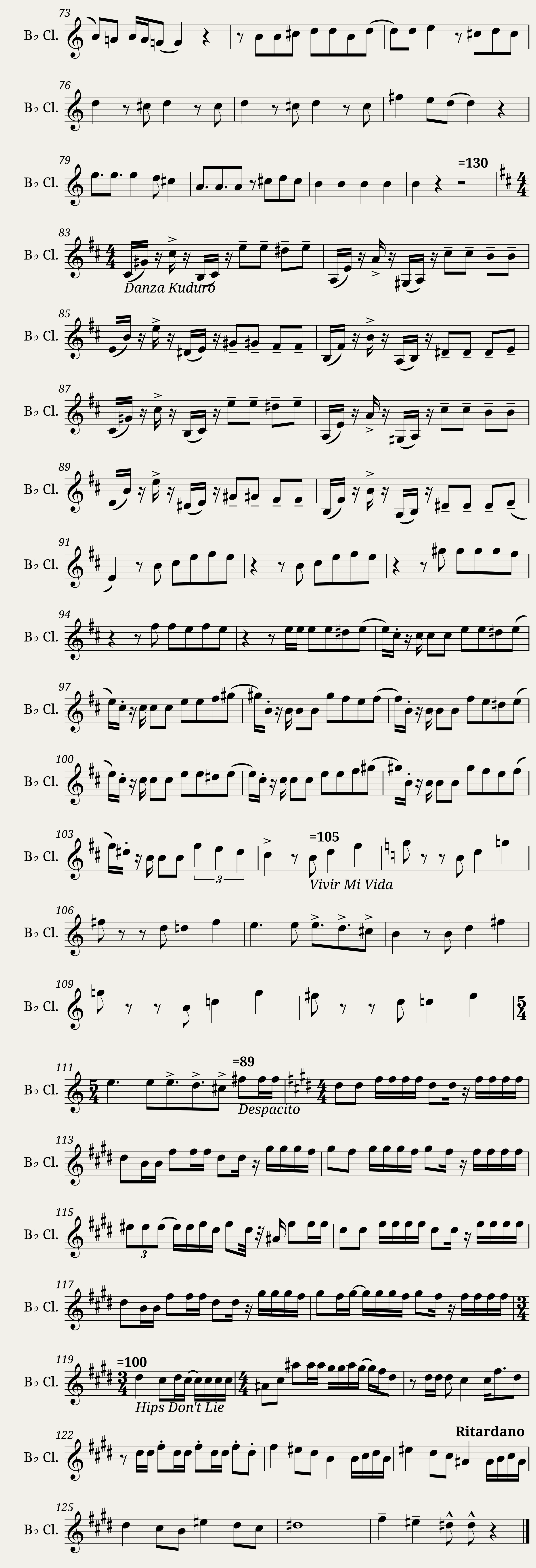 Spanish Clarinet — 3/3