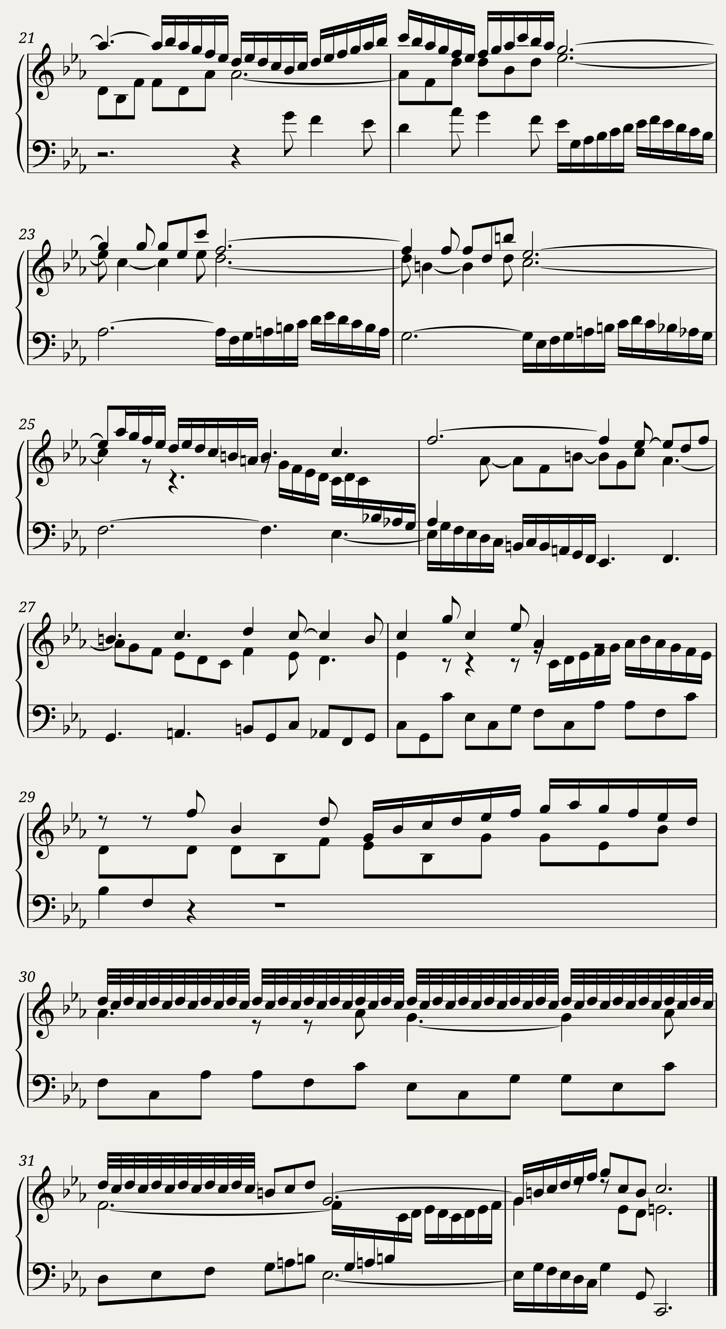BWV 788: Sinfonia II (A = 415 Hz) — 3/3