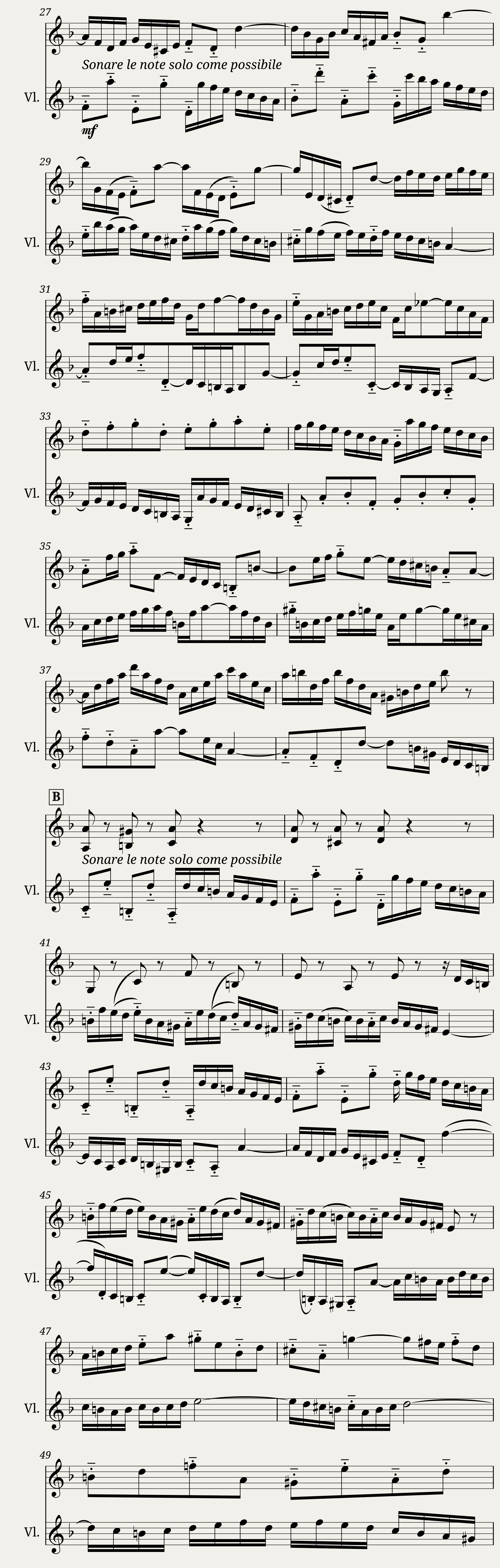 J S Bach Vivace from Concerto in D Minor BWV 1043 as Duett — 2/5