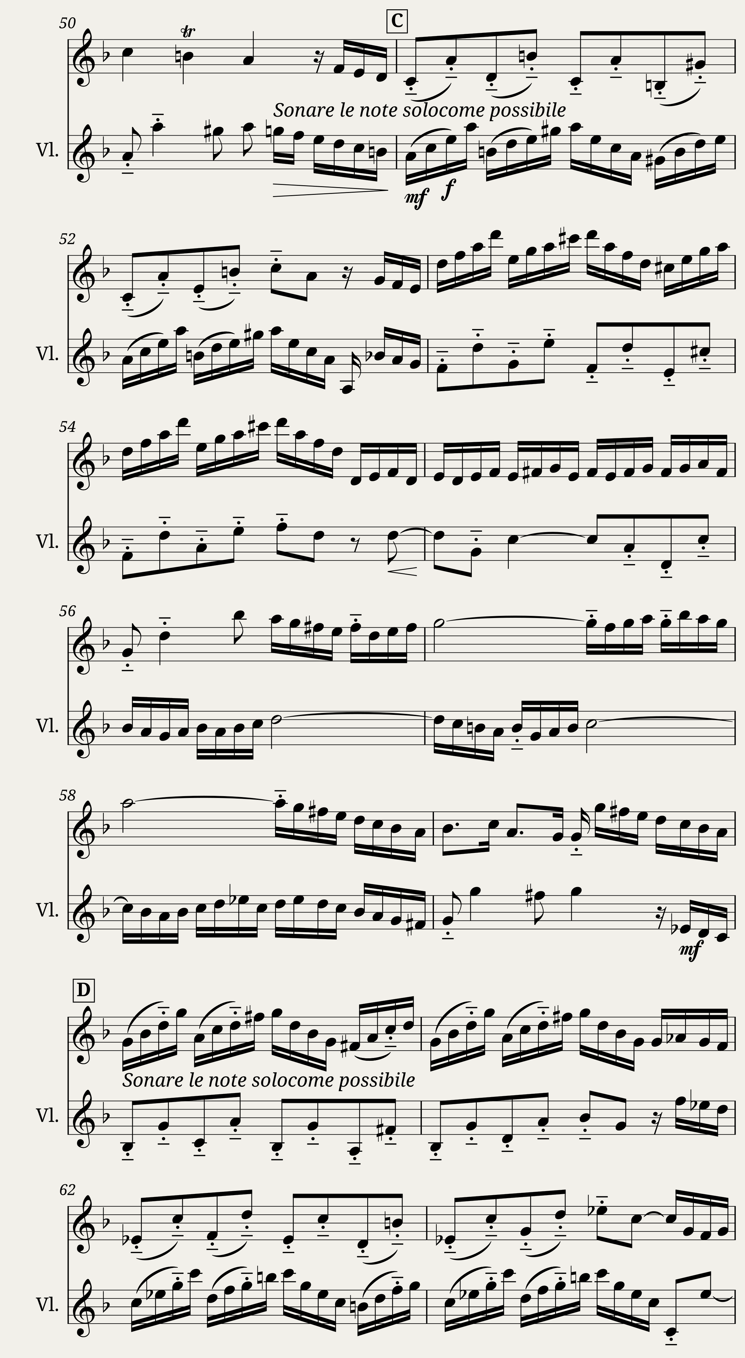 J S Bach Vivace from Concerto in D Minor BWV 1043 as Duett — 3/5