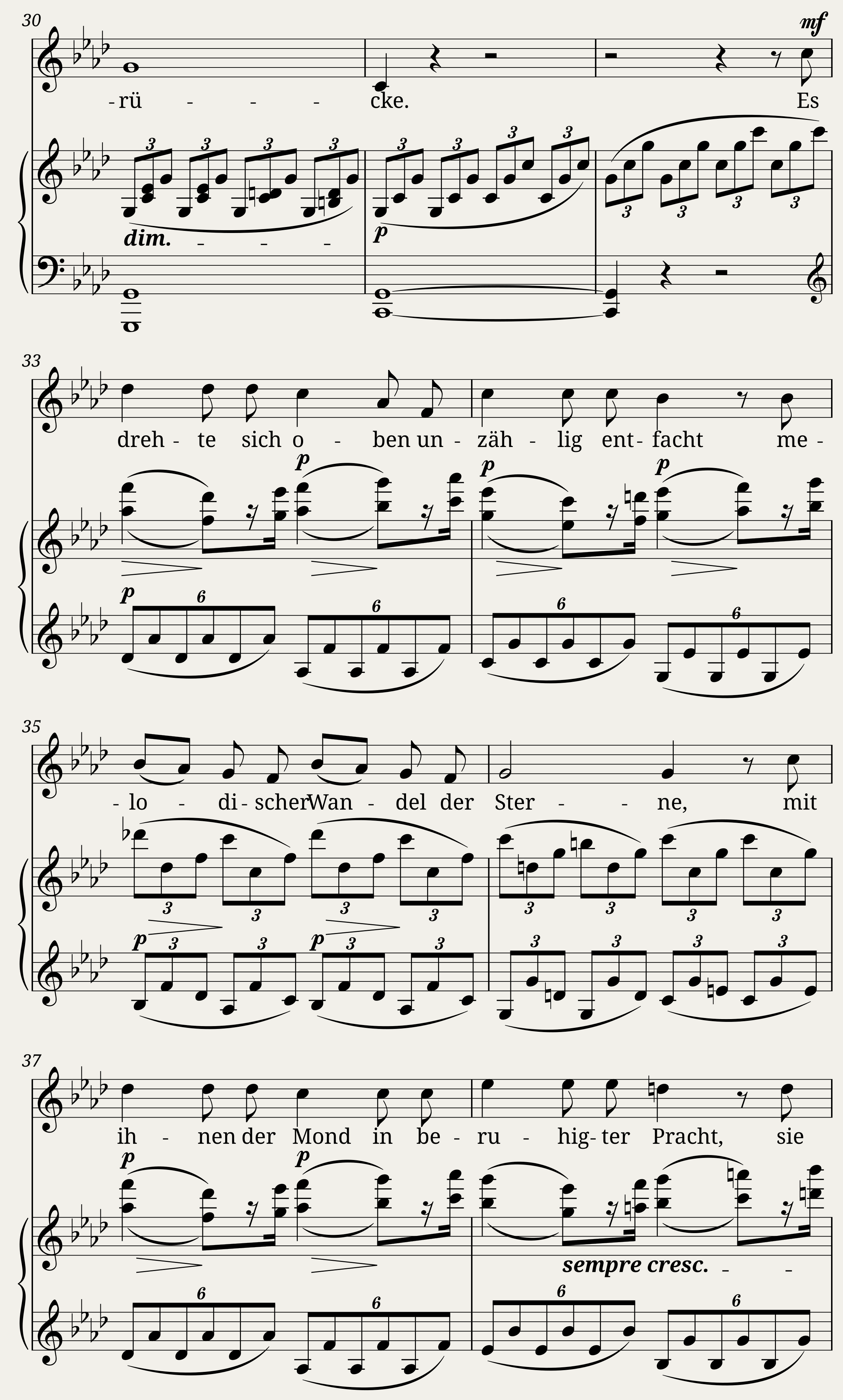 Brahms Johannes - 9 Lieder and Songs Op.32 No.9 - Wie bist du meine Königin — 4/5