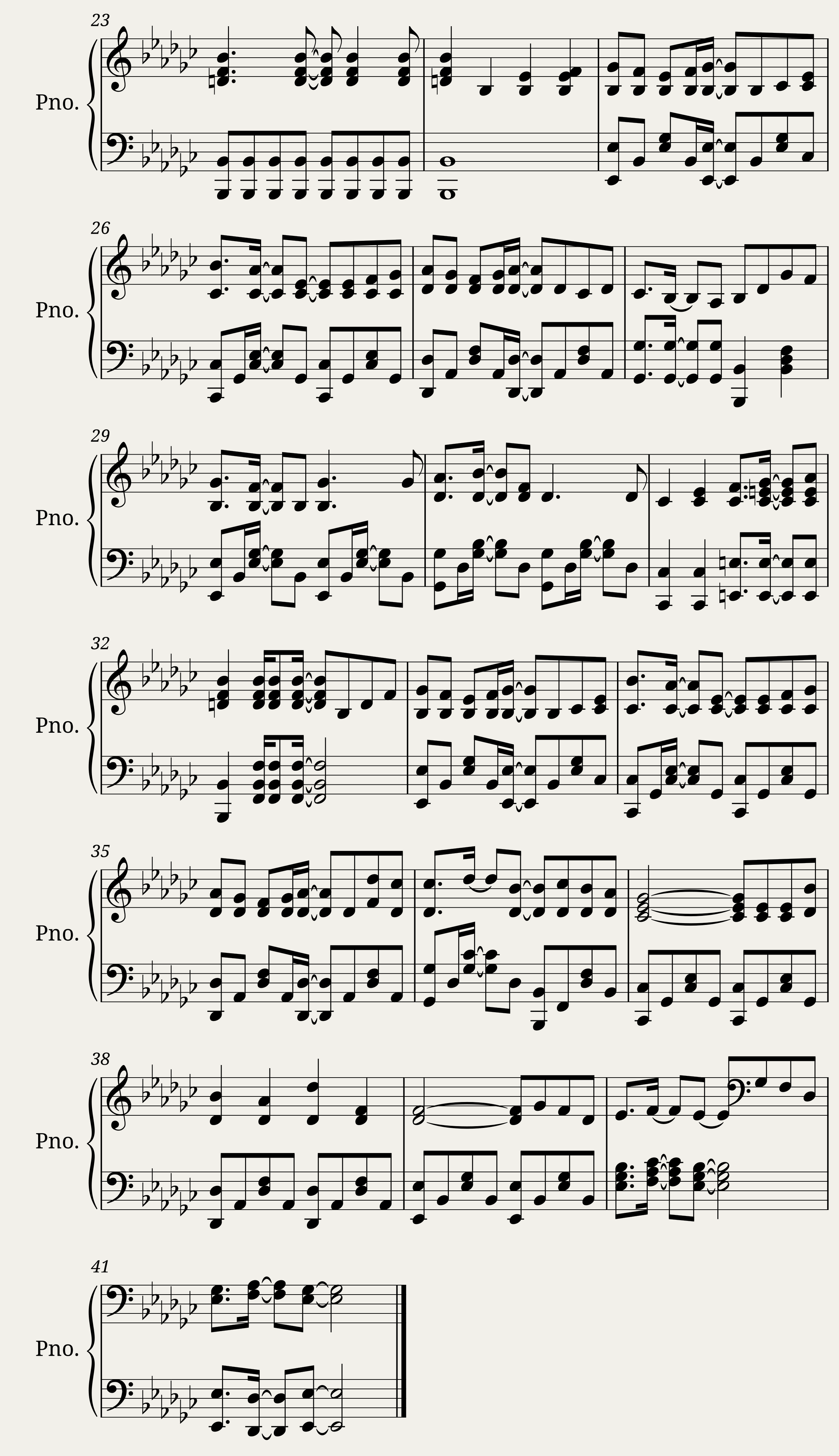 Aigrette one page 2 key signatures with Naima-like theme — 2/2