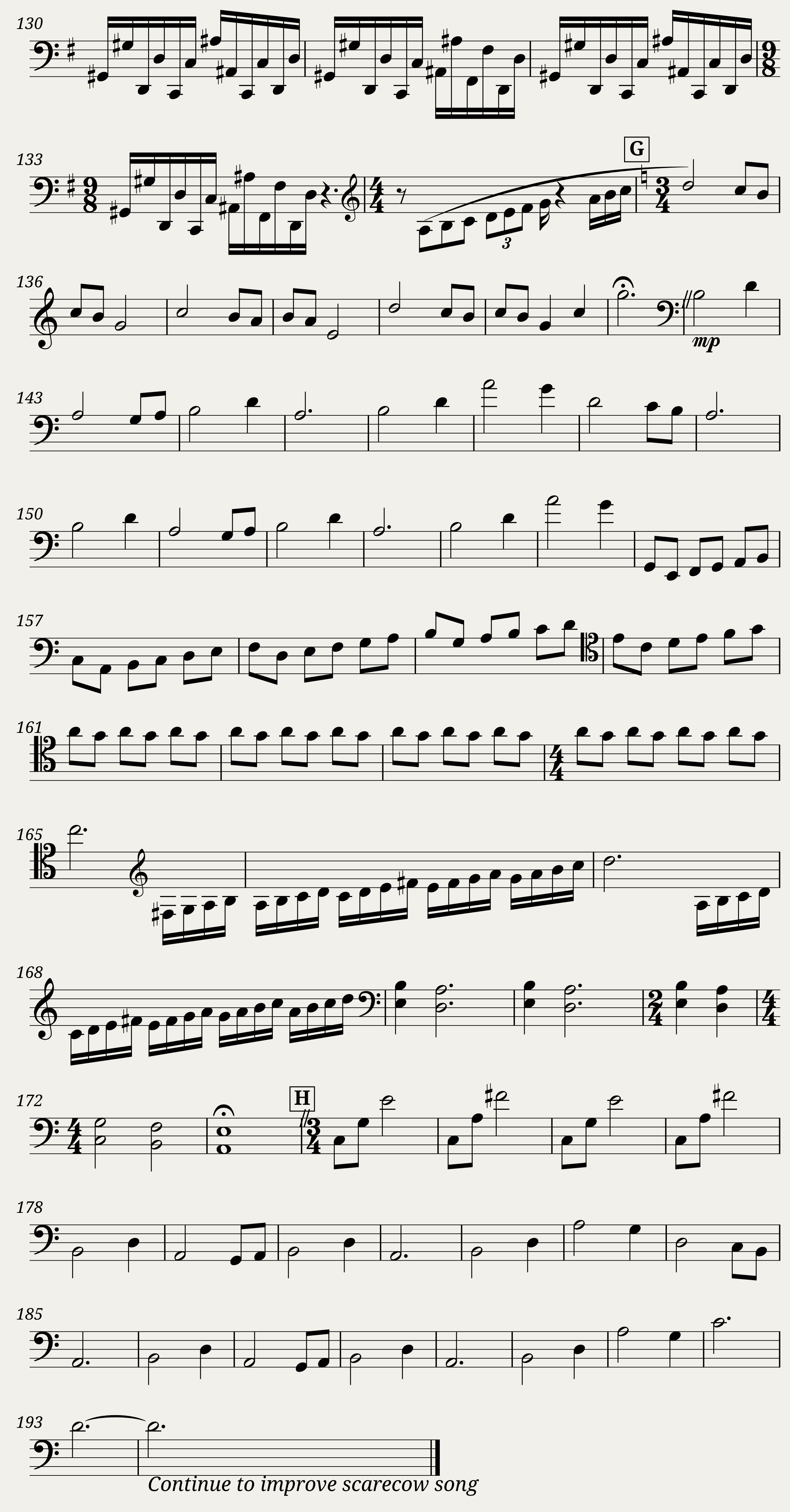 Ocarina of Time Credits - cello — 3/3