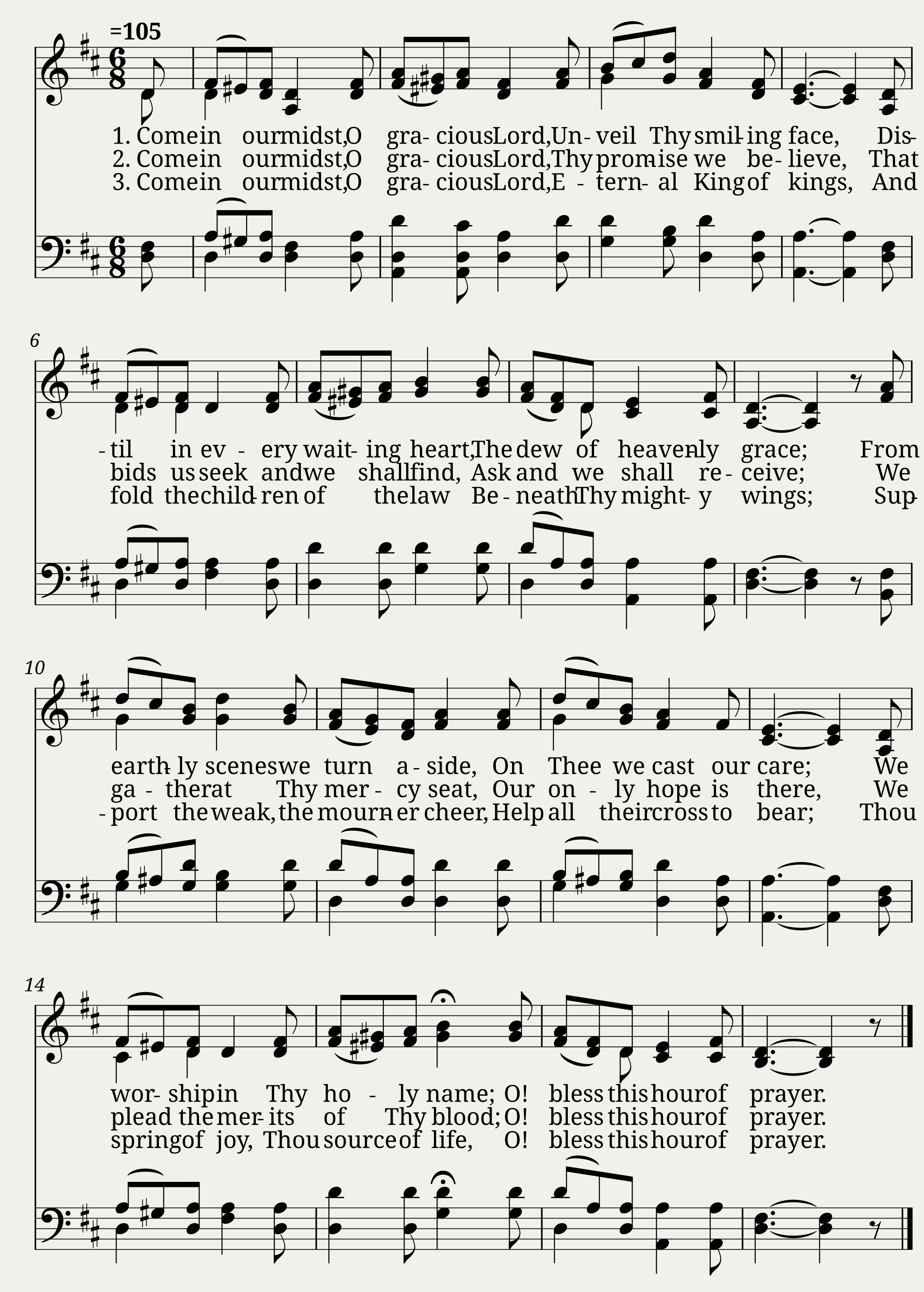 Bless this hour of prayer - W. Howard Doane