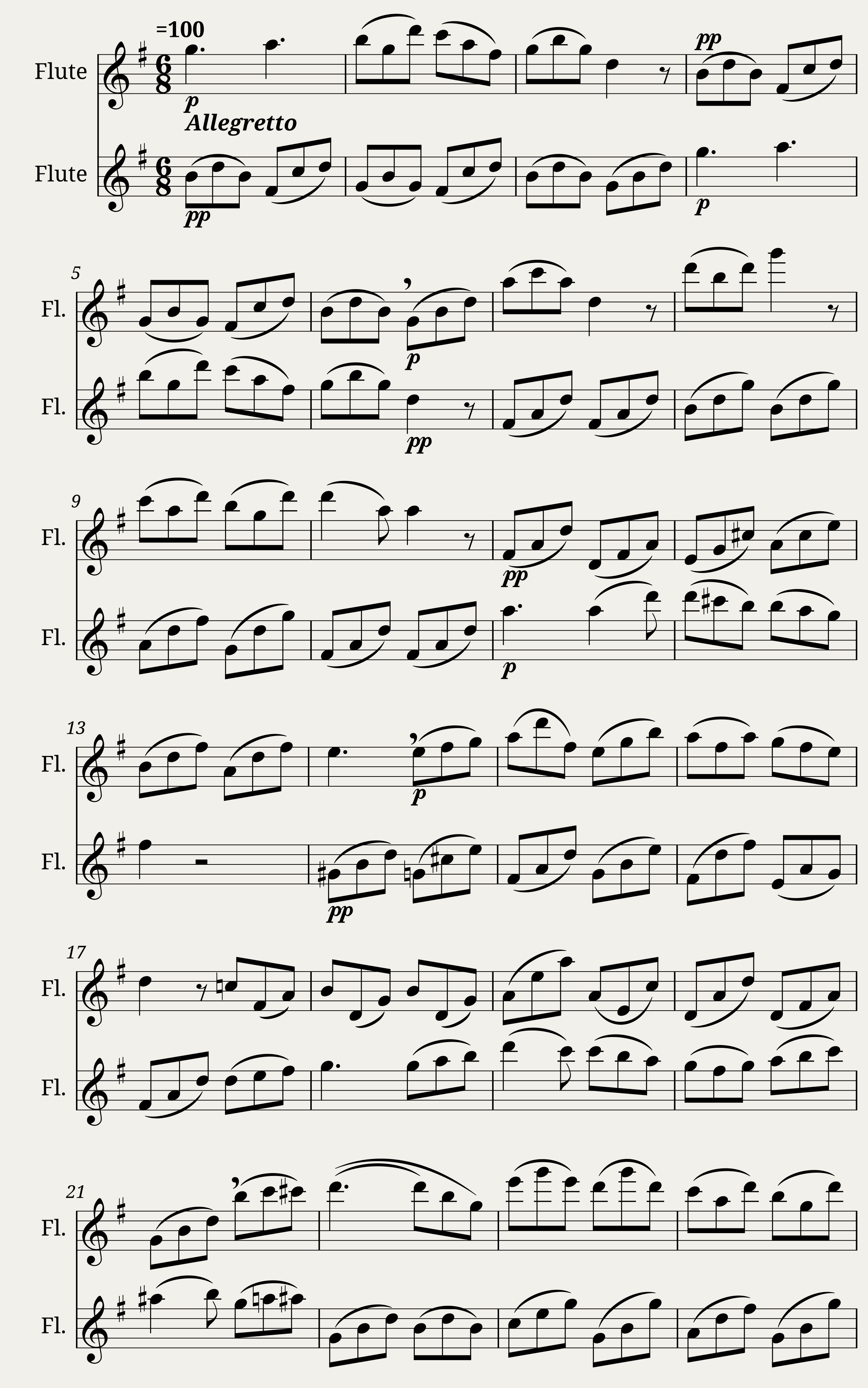 W.A. Mozart - Che soave zeffiretto — 1/2