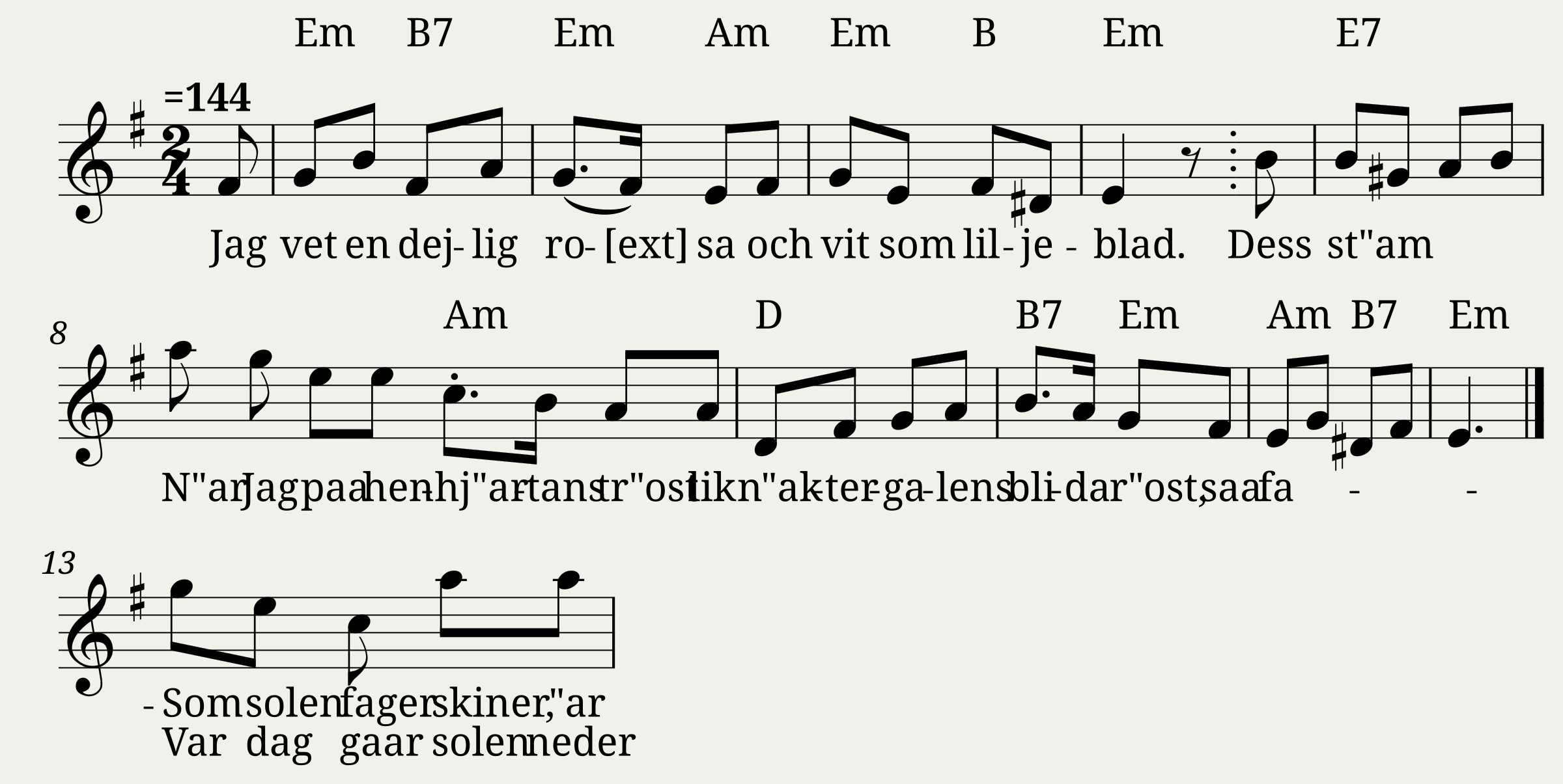 Jag vet en dejlig rosa
