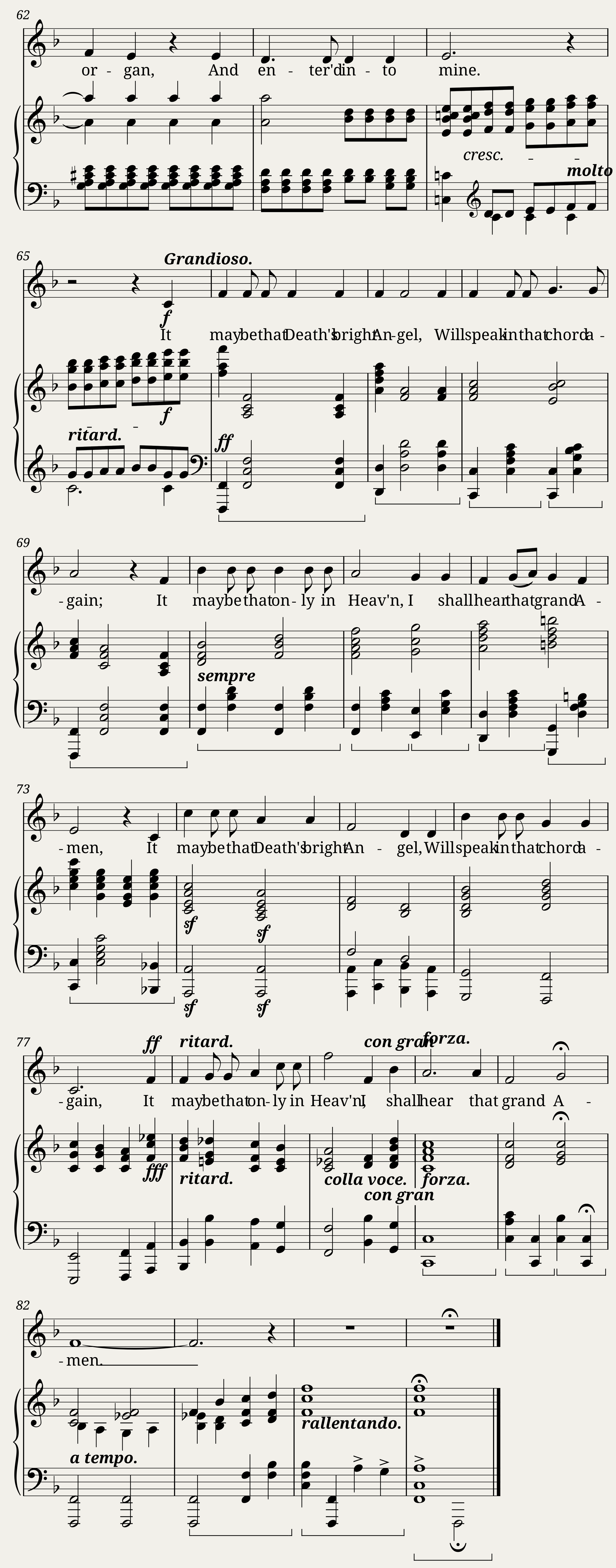 Sullivan Arthur The Lost Chord — 3/3