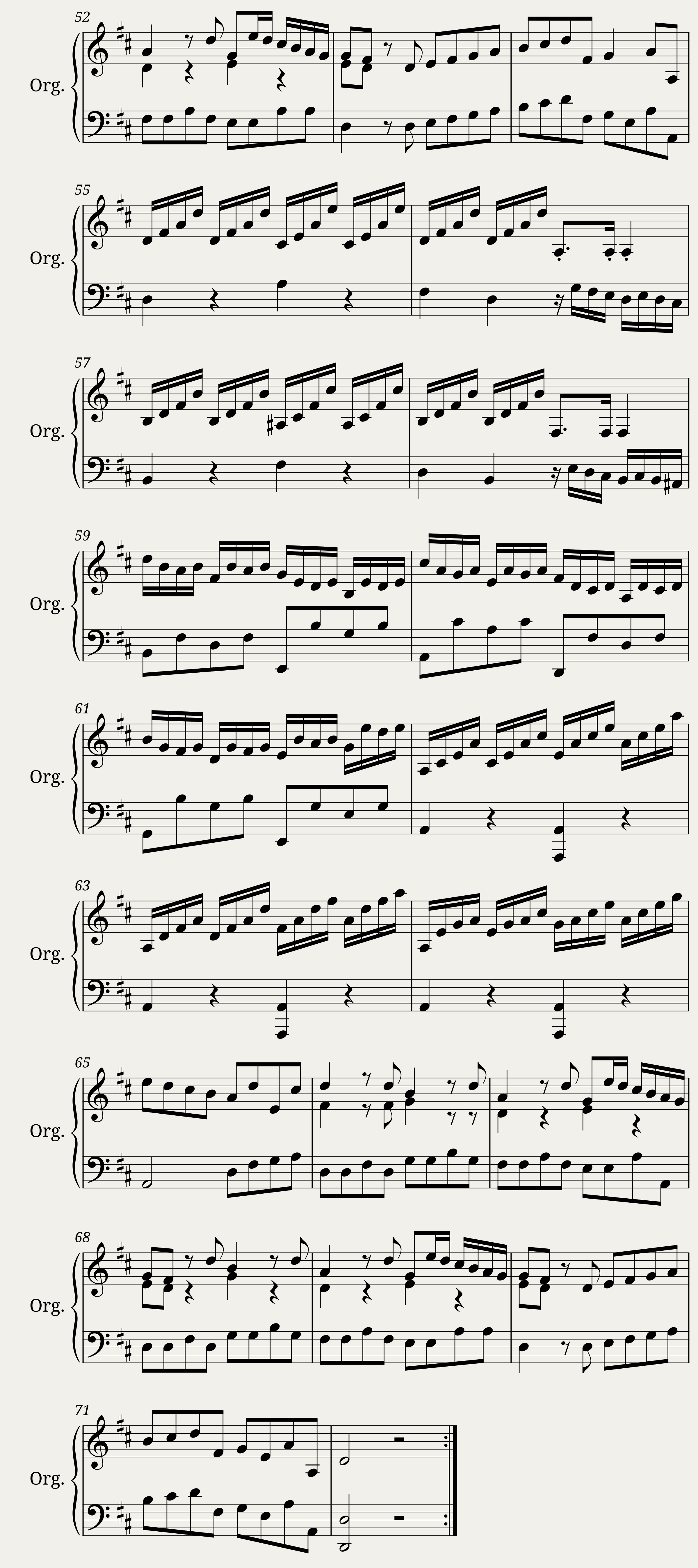SONATA IN D dur (Allegretto) — 4/4