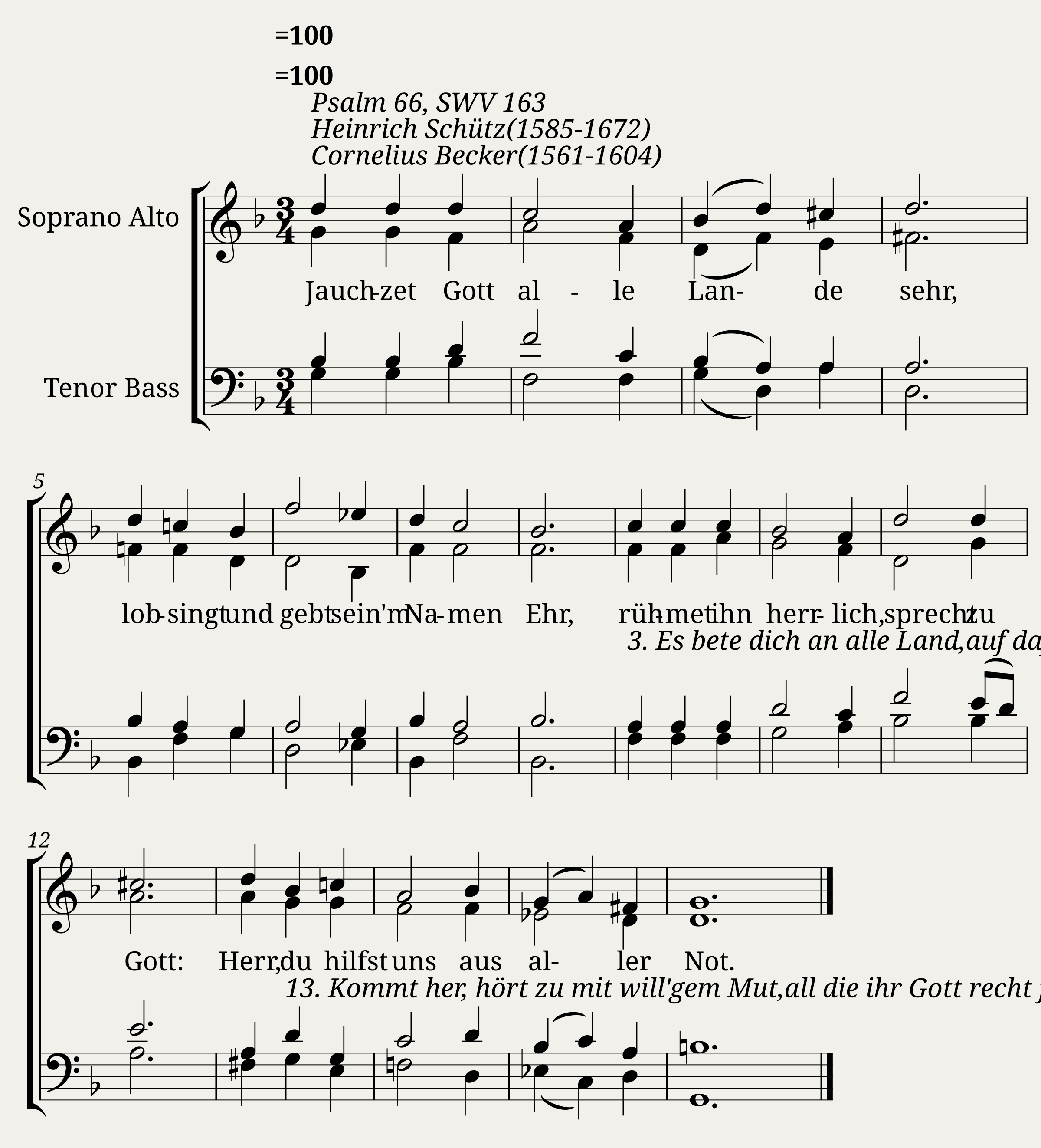 Jauchzet Gott all Lande sehr SWV 163 - Heinrich Schütz