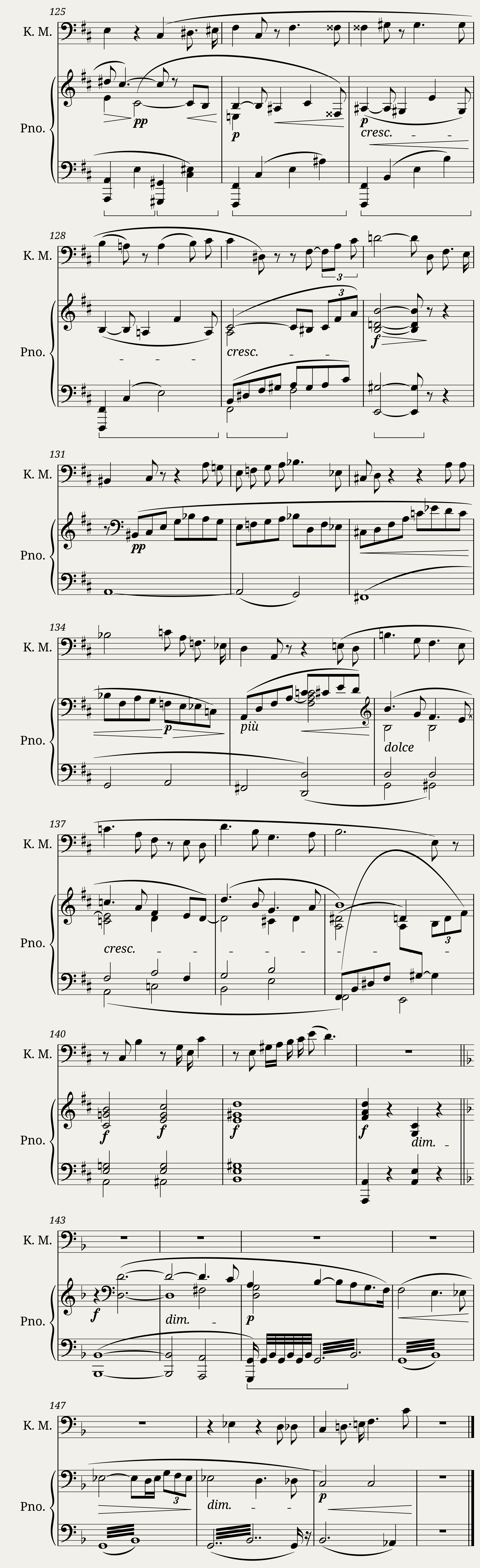 Wagner - Tristan und Isolde Act 2 King Mark's Aria (Vocal Score) — 6/6