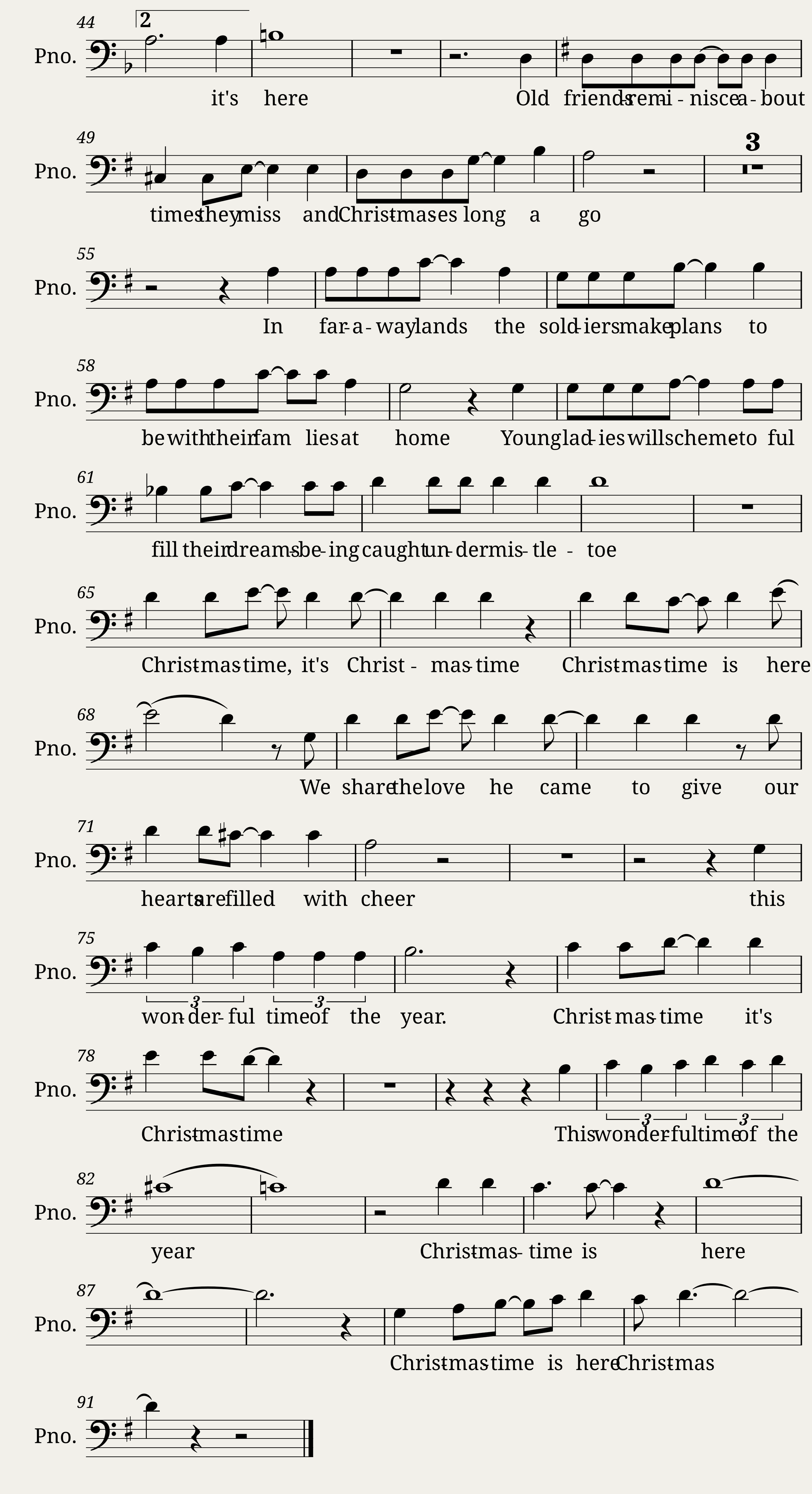 It's Christmastime - Tenor — 2/2