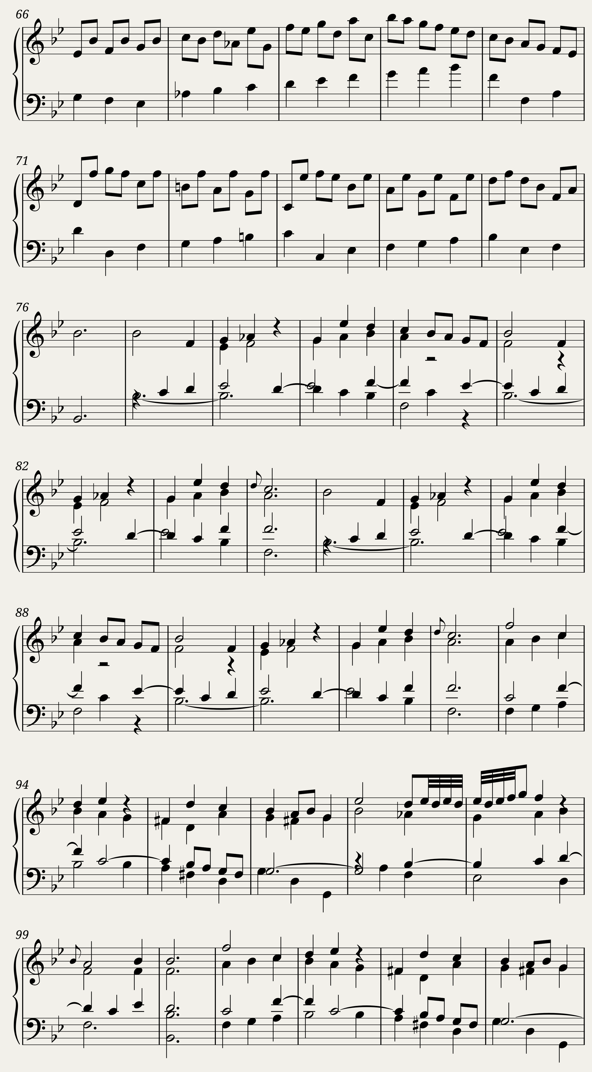 BWV 827 Partita III Sarabande — 3/4