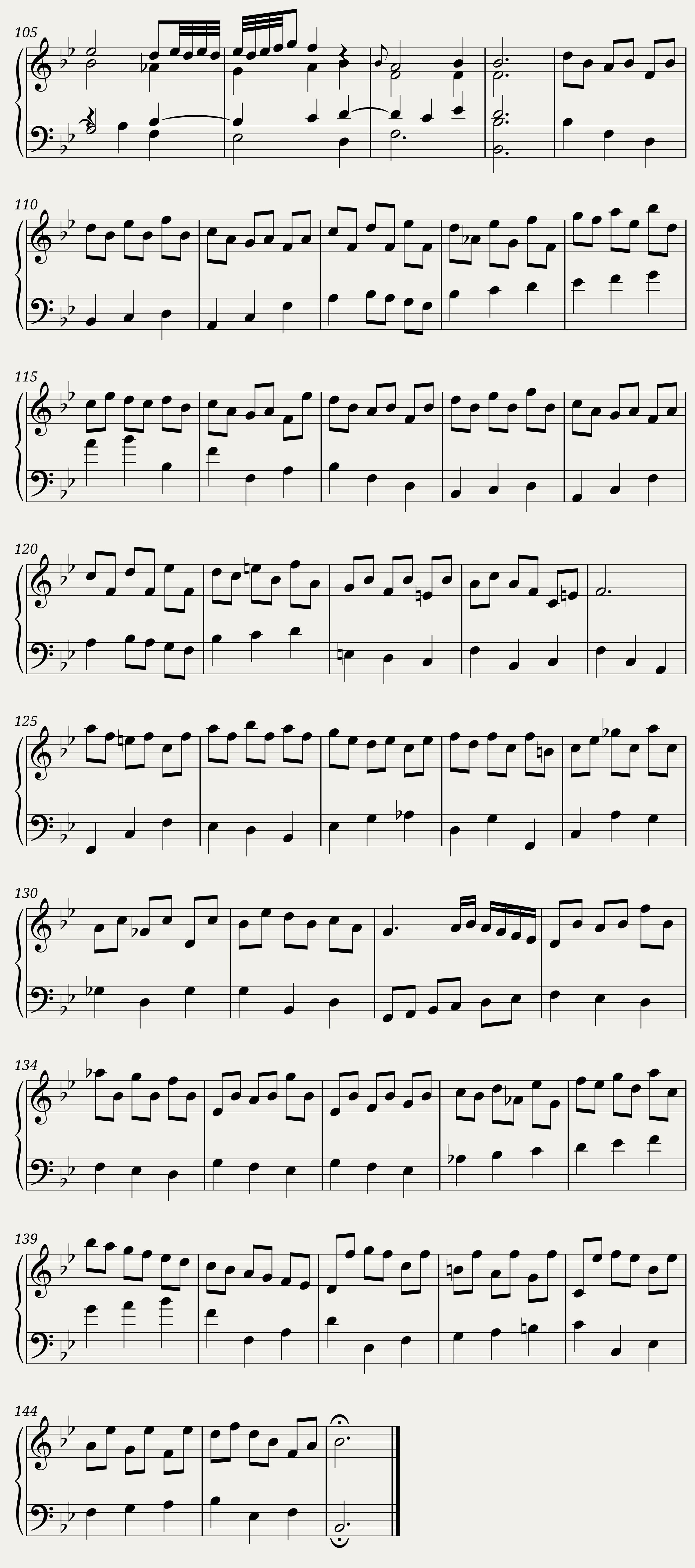 BWV 827 Partita III Sarabande — 4/4