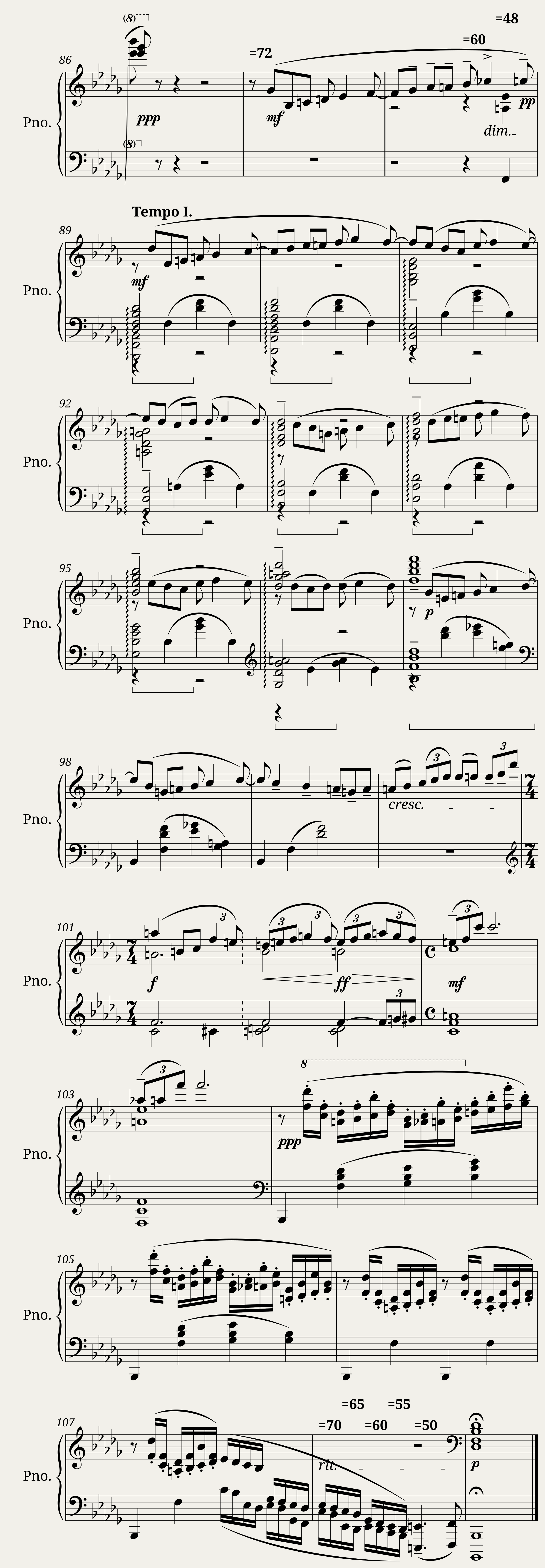 Moment Musical No.1 in Bb Minor — 9/9