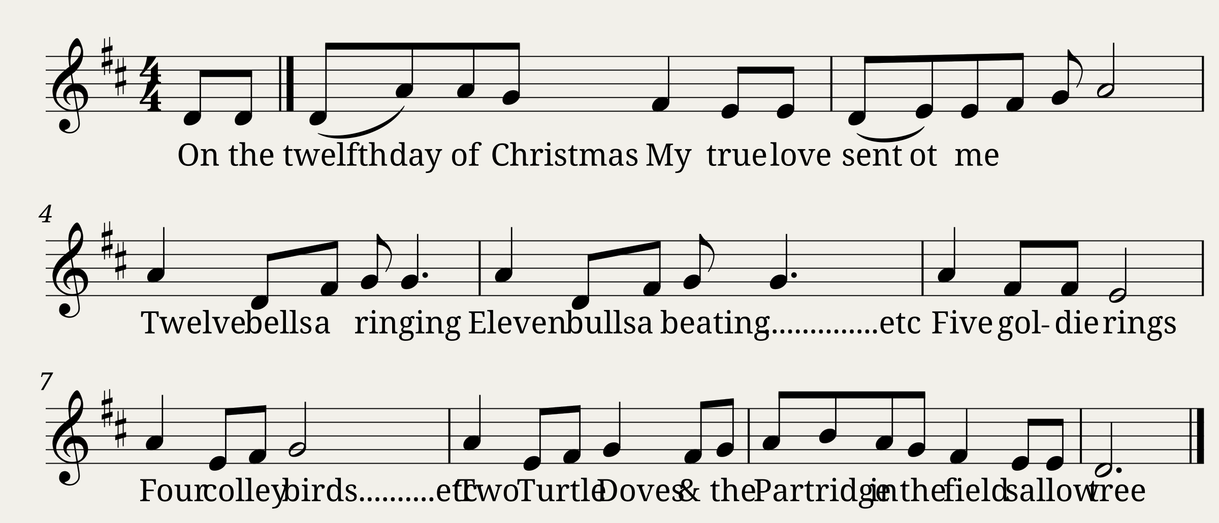 The Twelve Days of Christmas