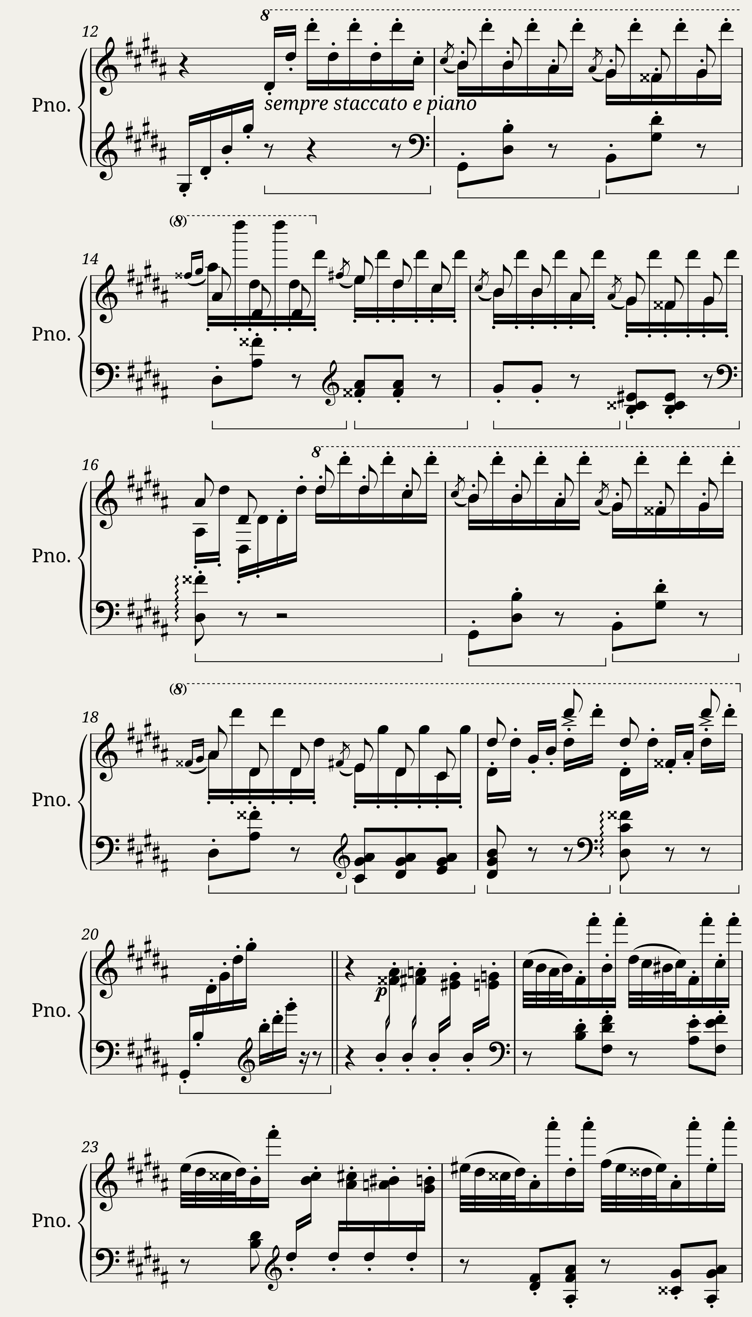 Franz Liszt: Grandes études de Paganini No.3 in G-sharp minor La Campanella — 2/12