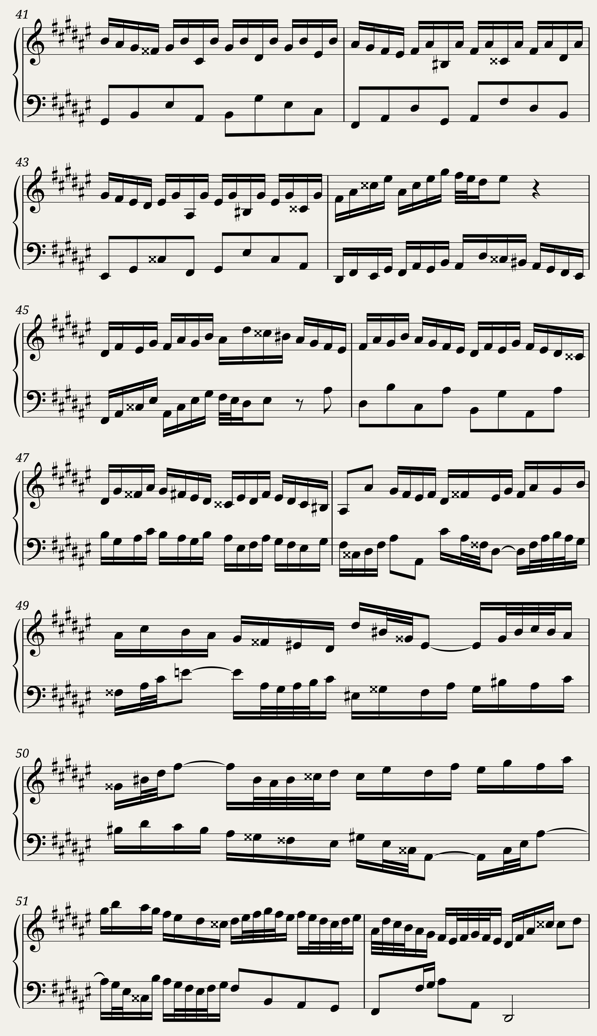 BWV 873: The Well-tempered Clavier Book II - IV (A = 415 Hz) - Harpsichord sound — 4/8