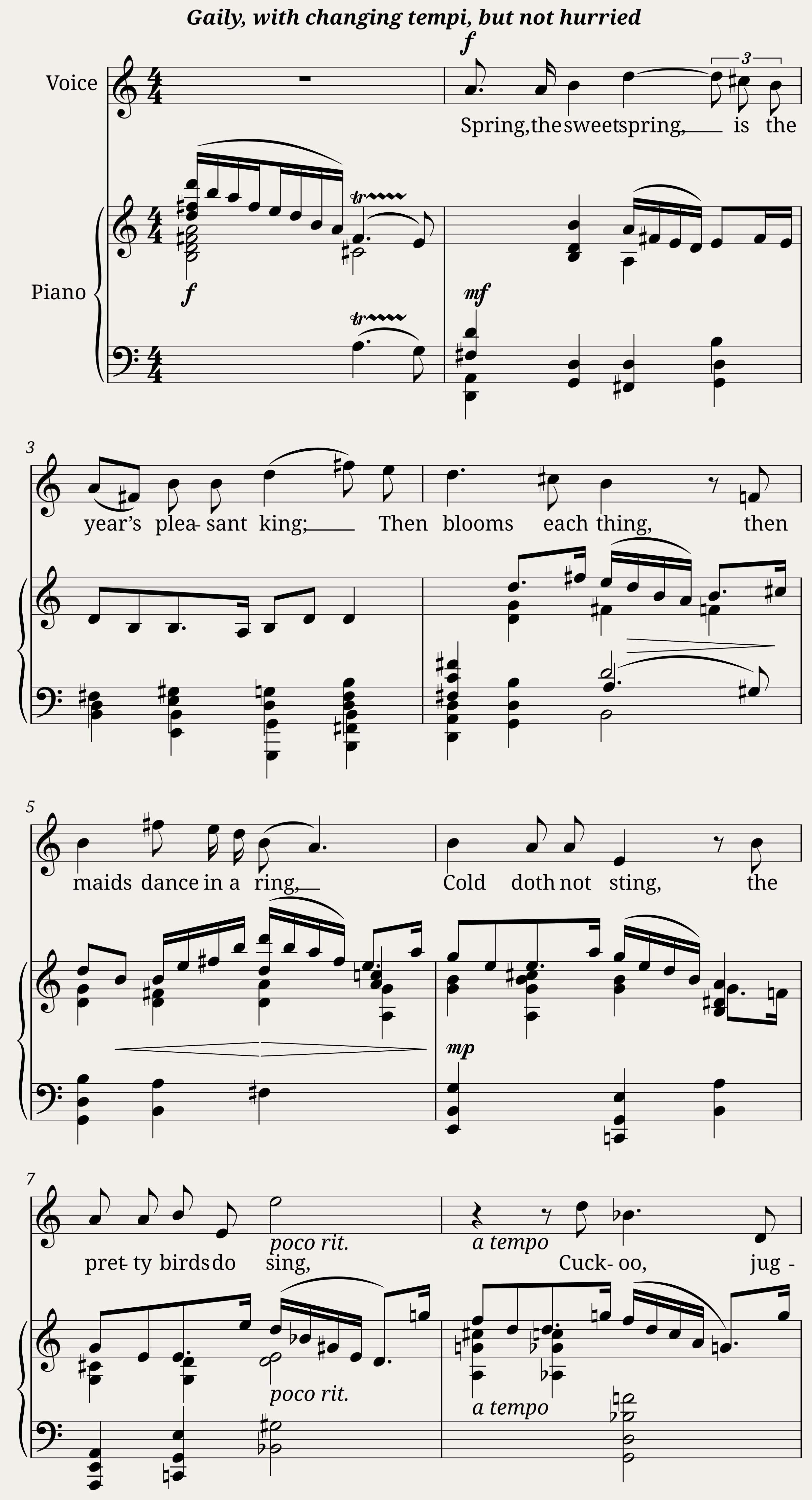 Spring, the Sweet Spring — 1/3