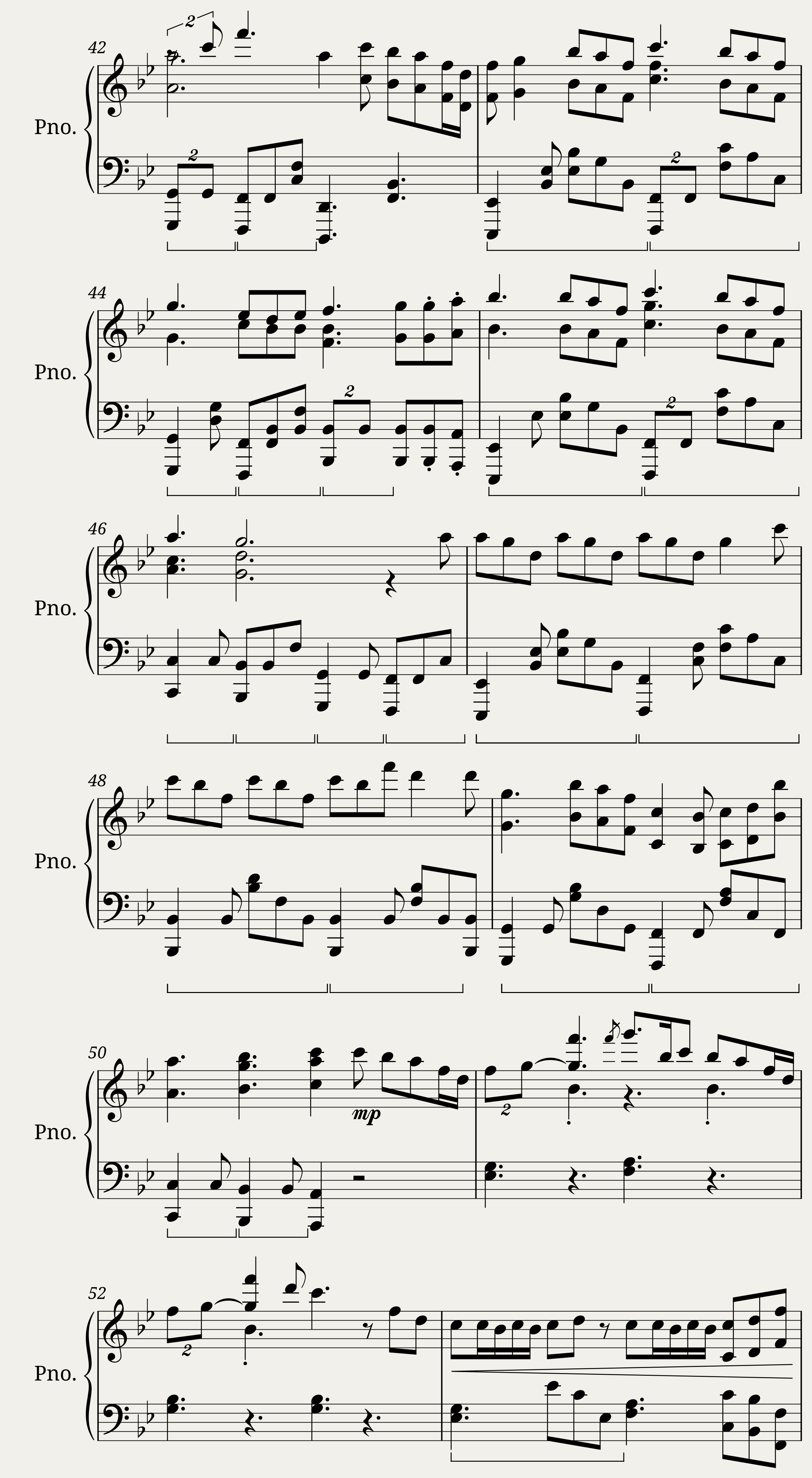 unlasting (FULL piano arrg.) — 3/4