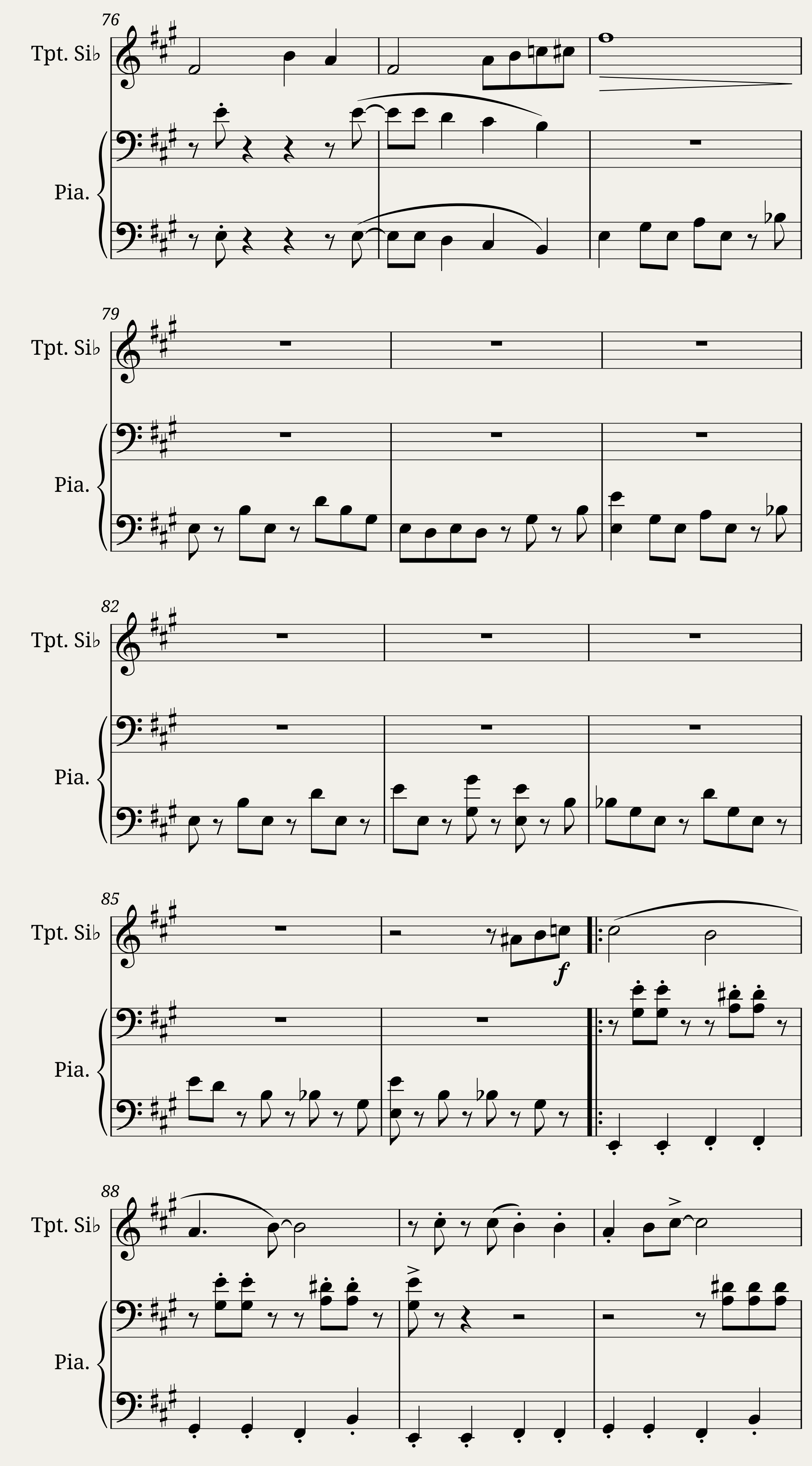 Sing Sing Sing - Piano trumpet — 5/6