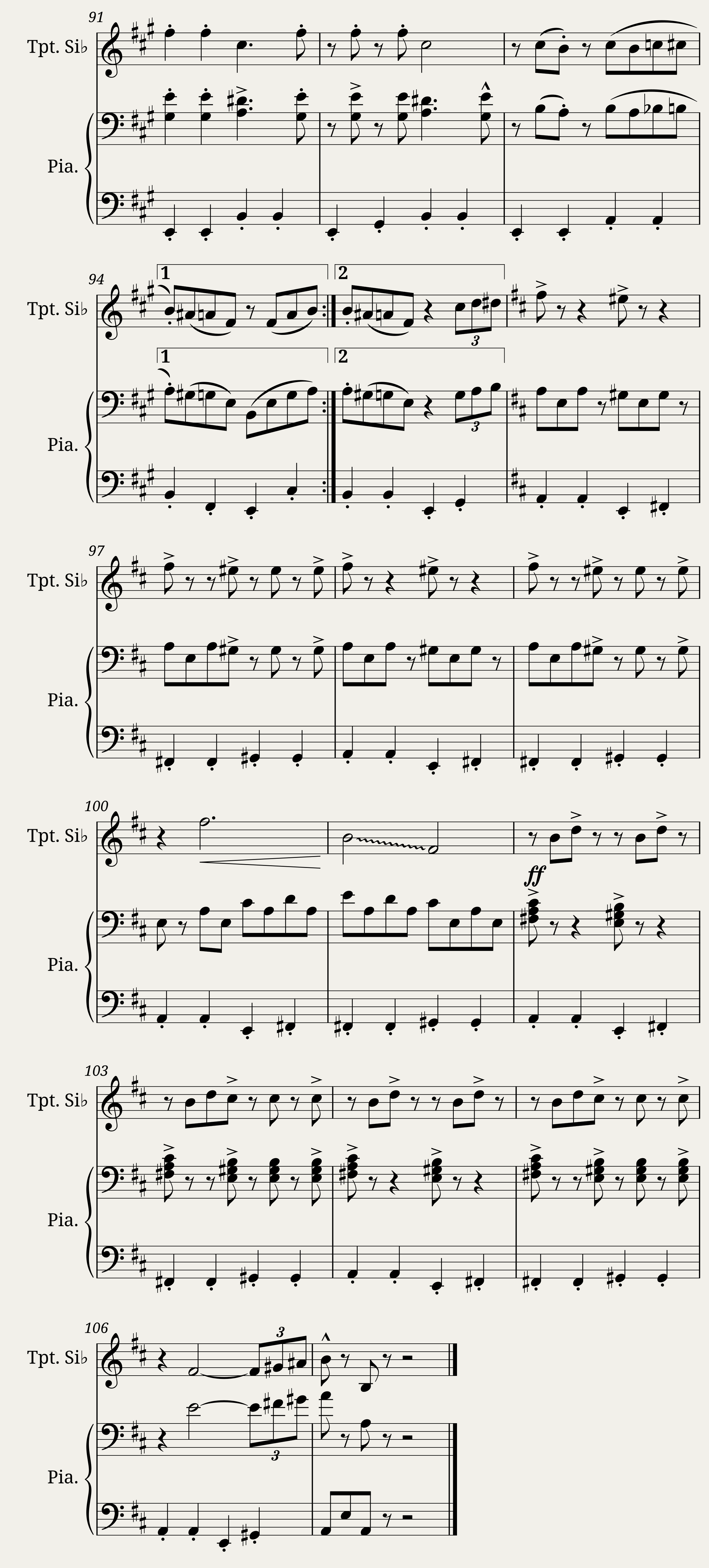 Sing Sing Sing - Piano trumpet — 6/6