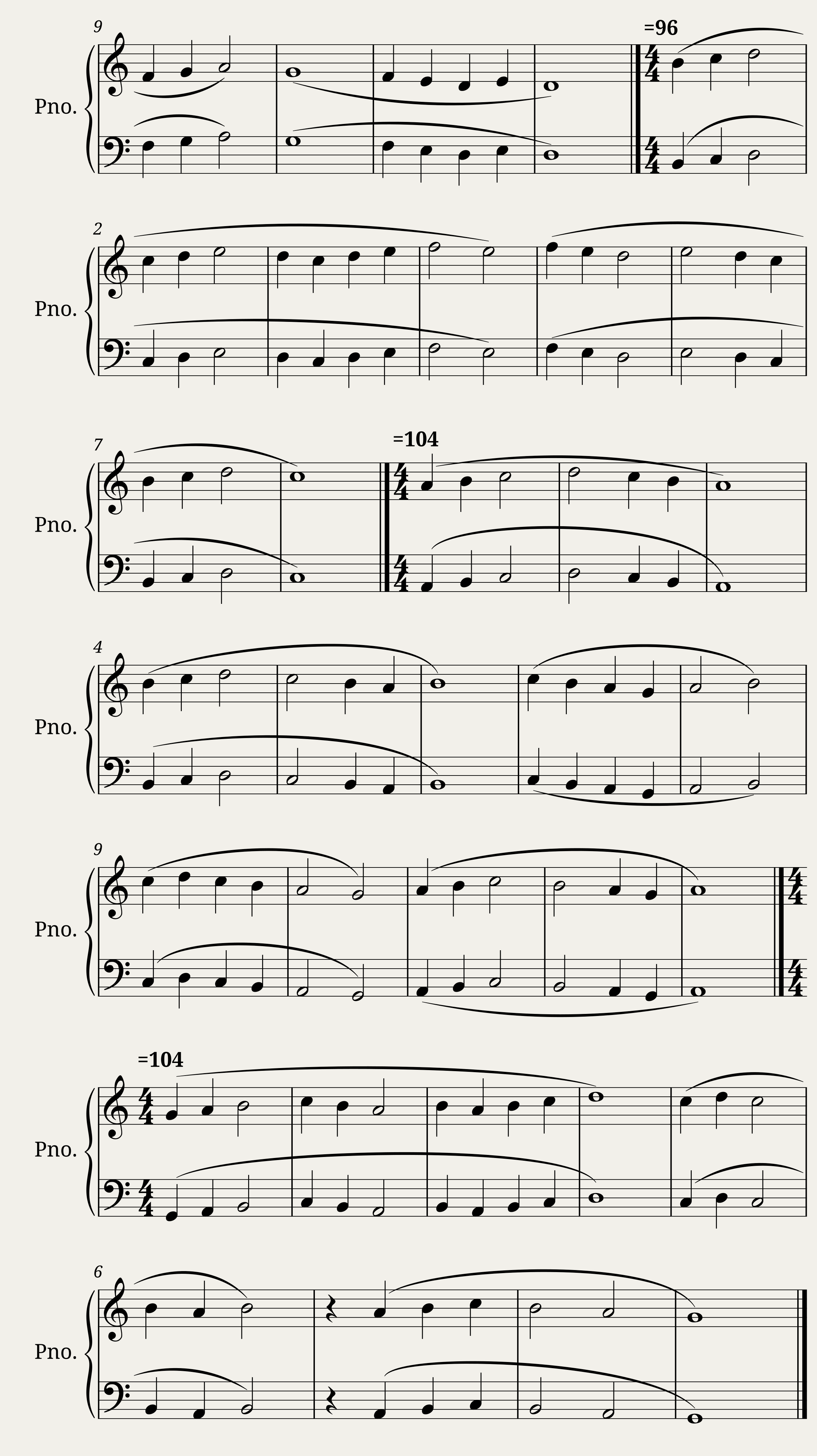Six Unison Melodies — 2/2
