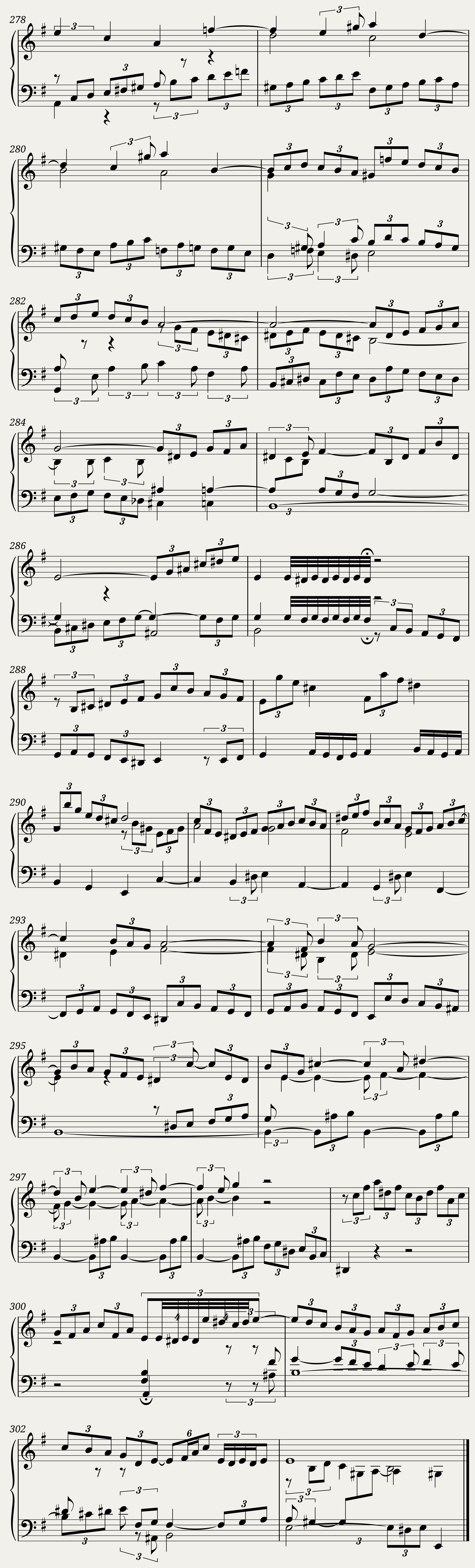 BWV 879: The Well-tempered Clavier Book II - X (A = 415 Hz) - Harpsichord sound — 11/11
