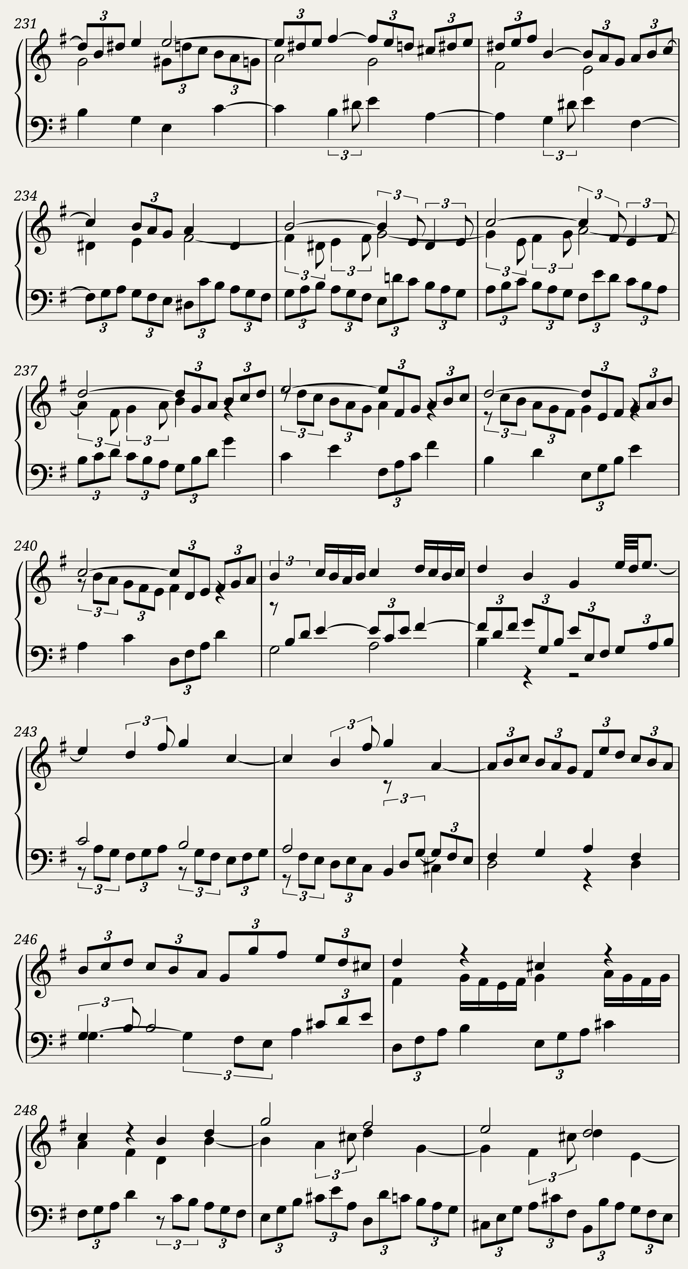 BWV 879: The Well-tempered Clavier Book II - X (A = 415 Hz) - Harpsichord sound — 8/11