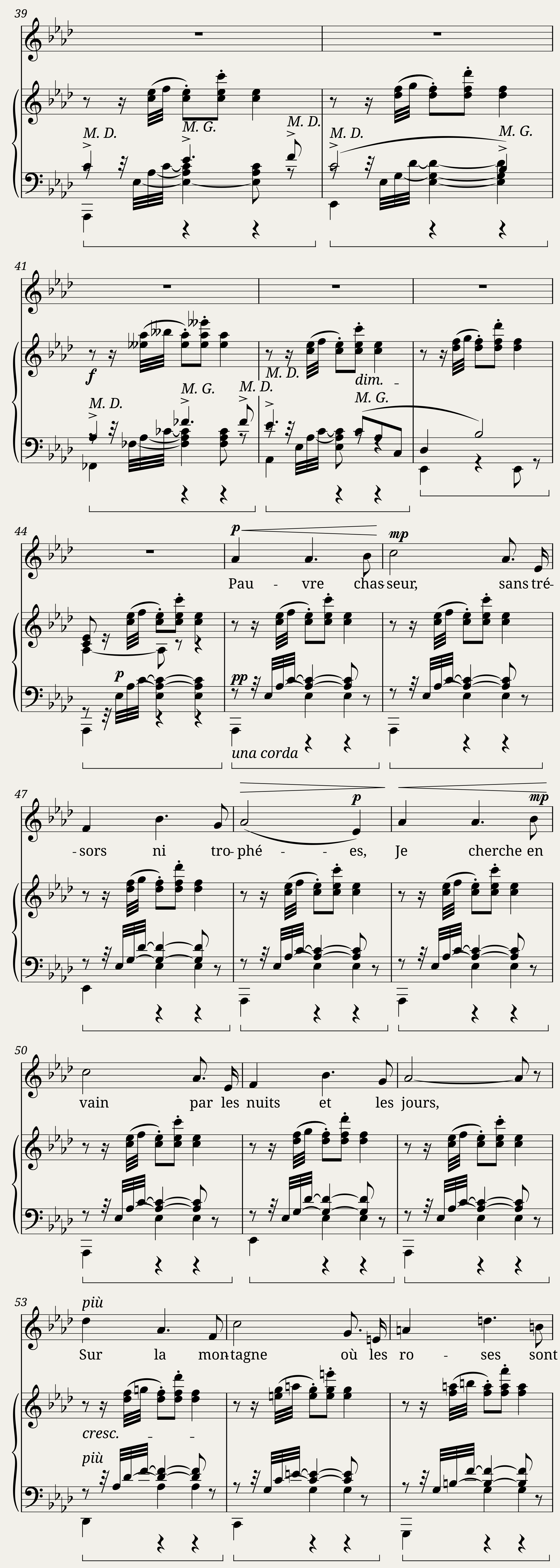 Holmès Augusta - 20 Melodies No.19 - Coucher de soleil — 3/4
