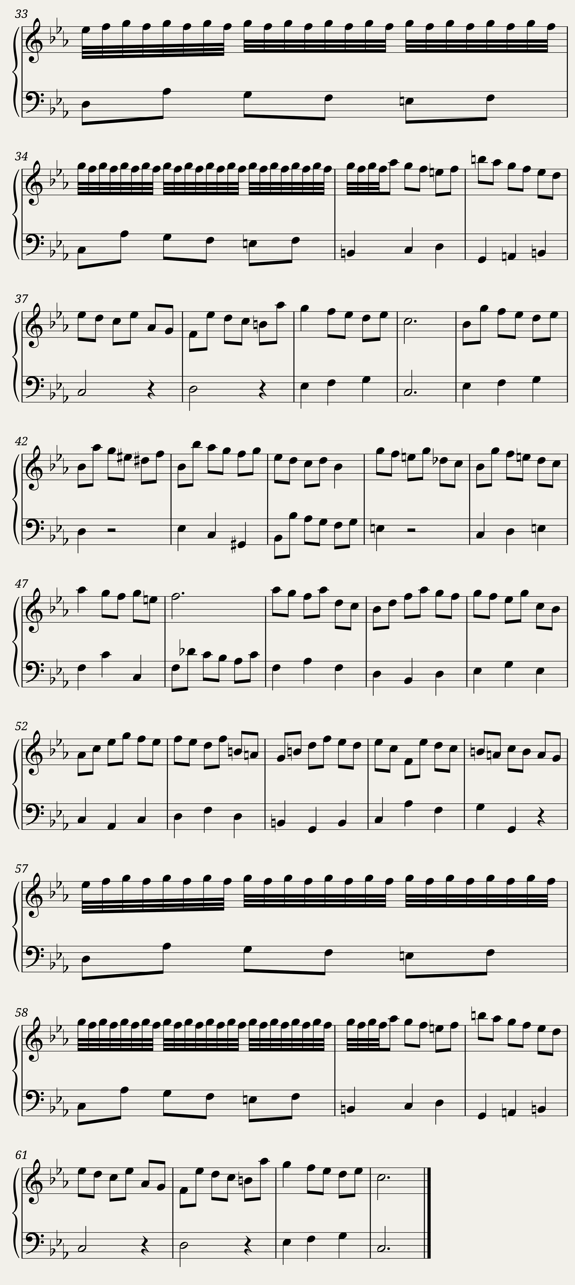 BWV 813 French Suite II Menuet — 2/2