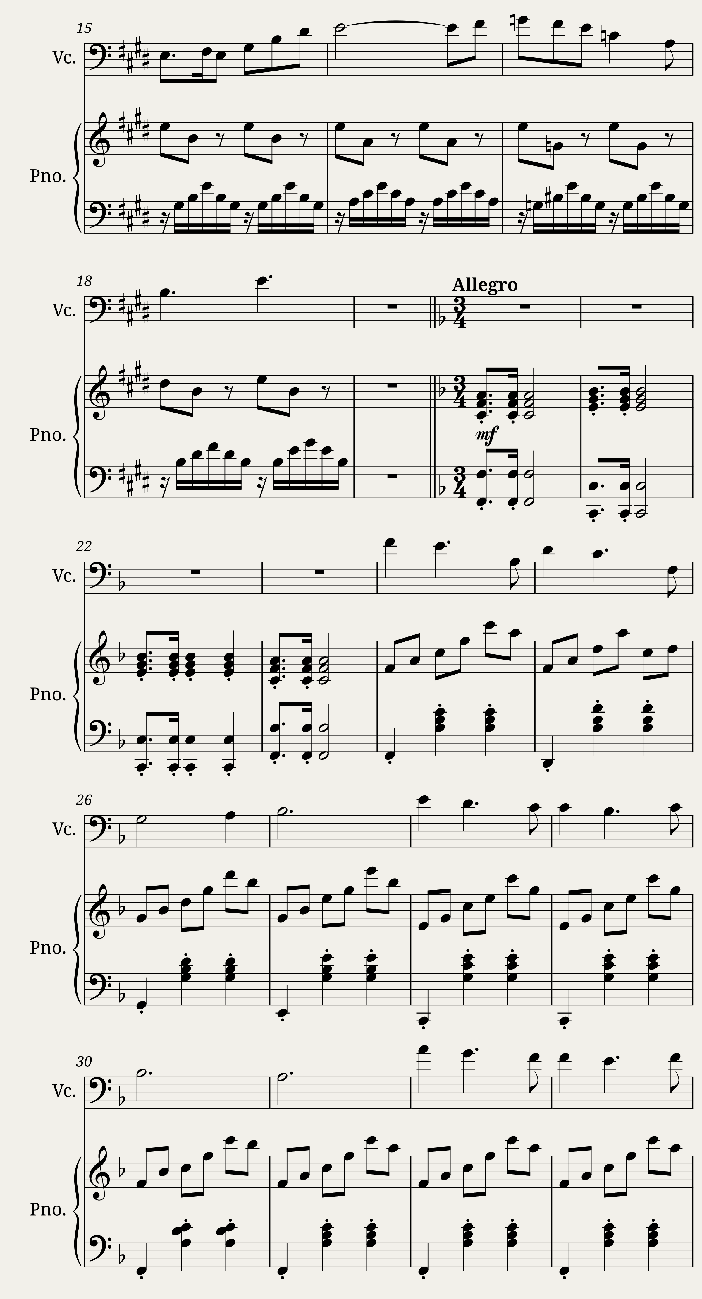 Themes for Solo Cello — 2/3