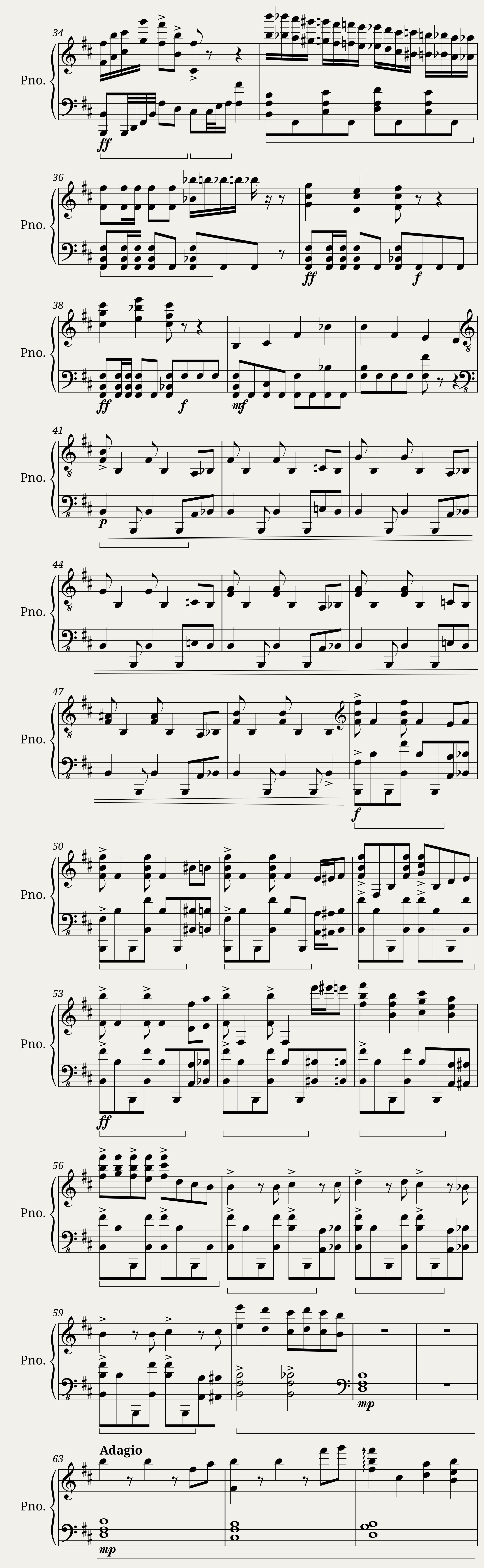 Everlast Stand (Piano Solo Opus I) — 3/4